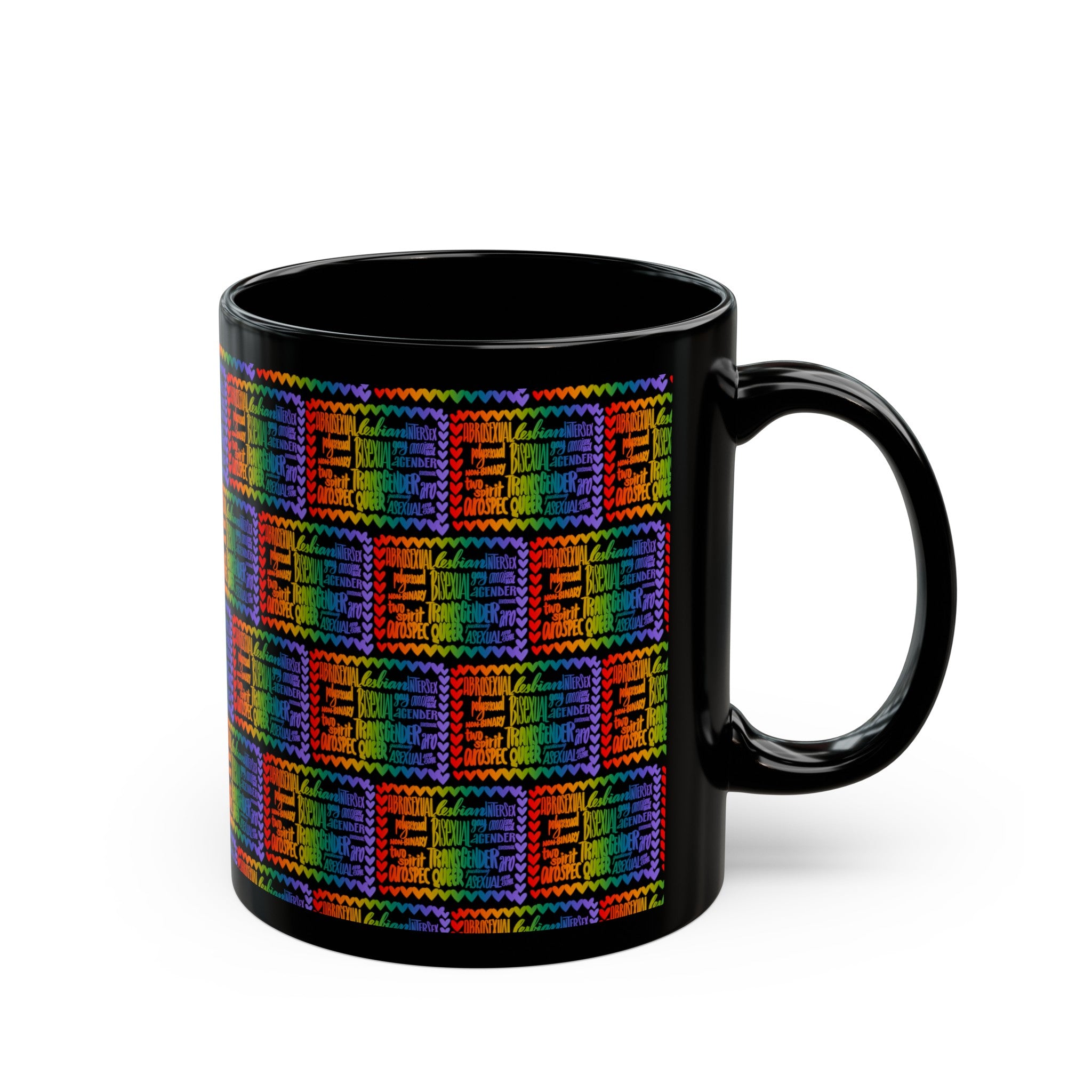 LGBTQIA+ Black Mug (11oz, 15oz)
