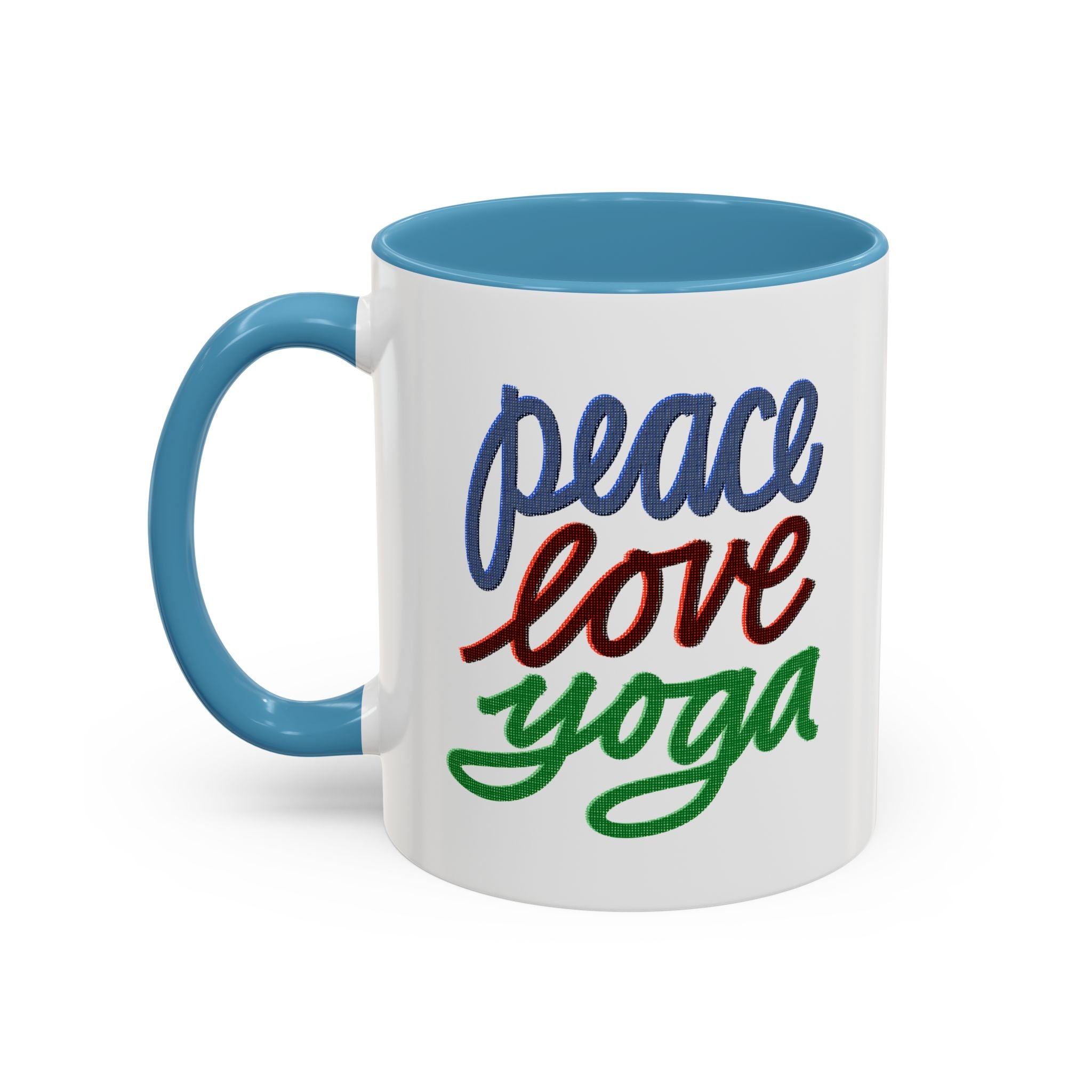 PEACE LOVE YOGA 11 oz Coffee Mug