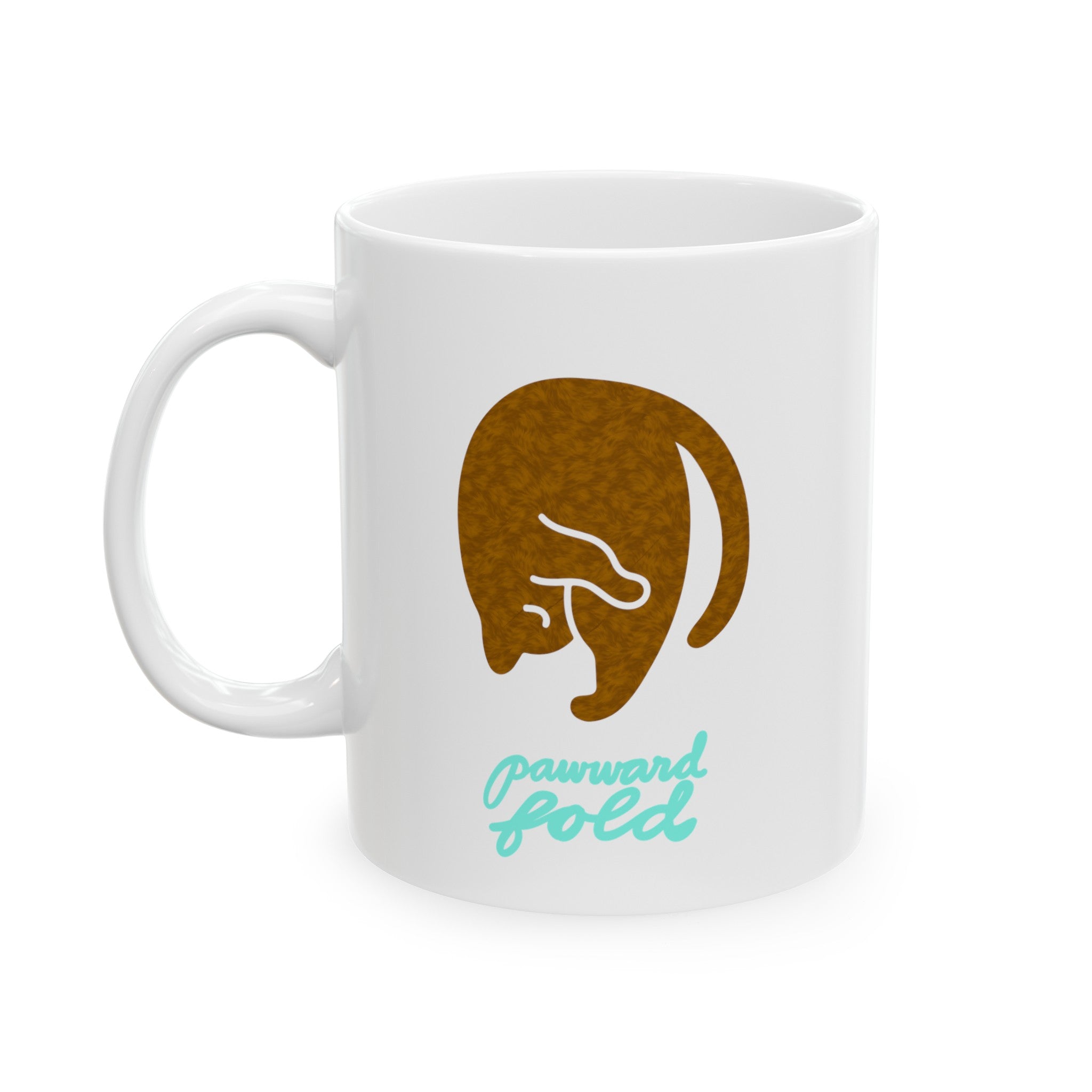 PAWWARD FOLD Ceramic Mug, (11oz)