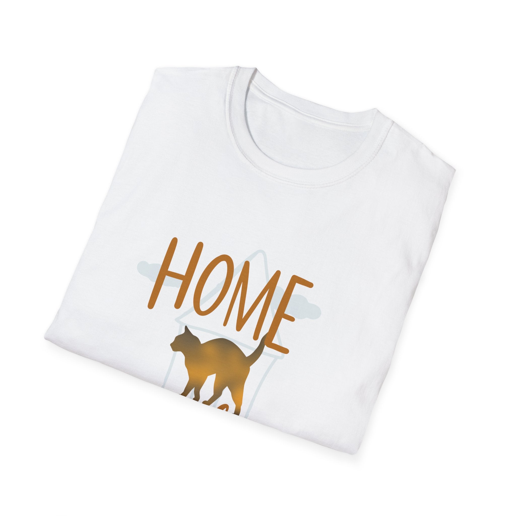 Cat Lover Unisex T-Shirt - Home is where your cat is