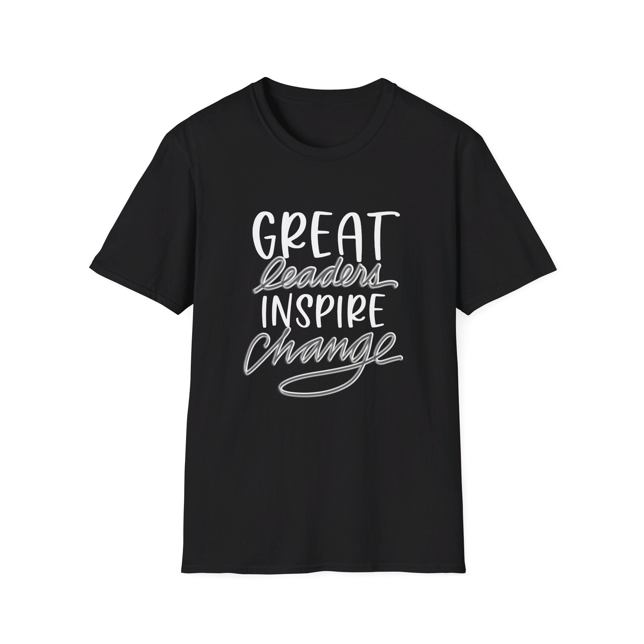 Inspire Change T-Shirt - Hand-Drawn Calligraphy