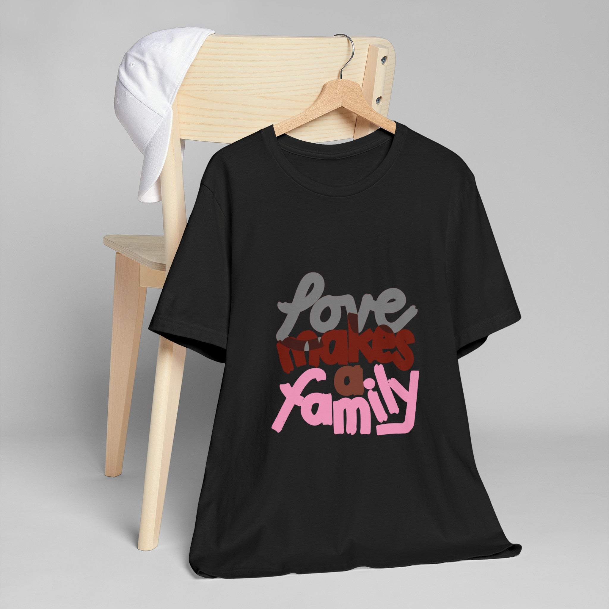 LOVE MAKES A FAMILY Unisex Jersey T-Shirt