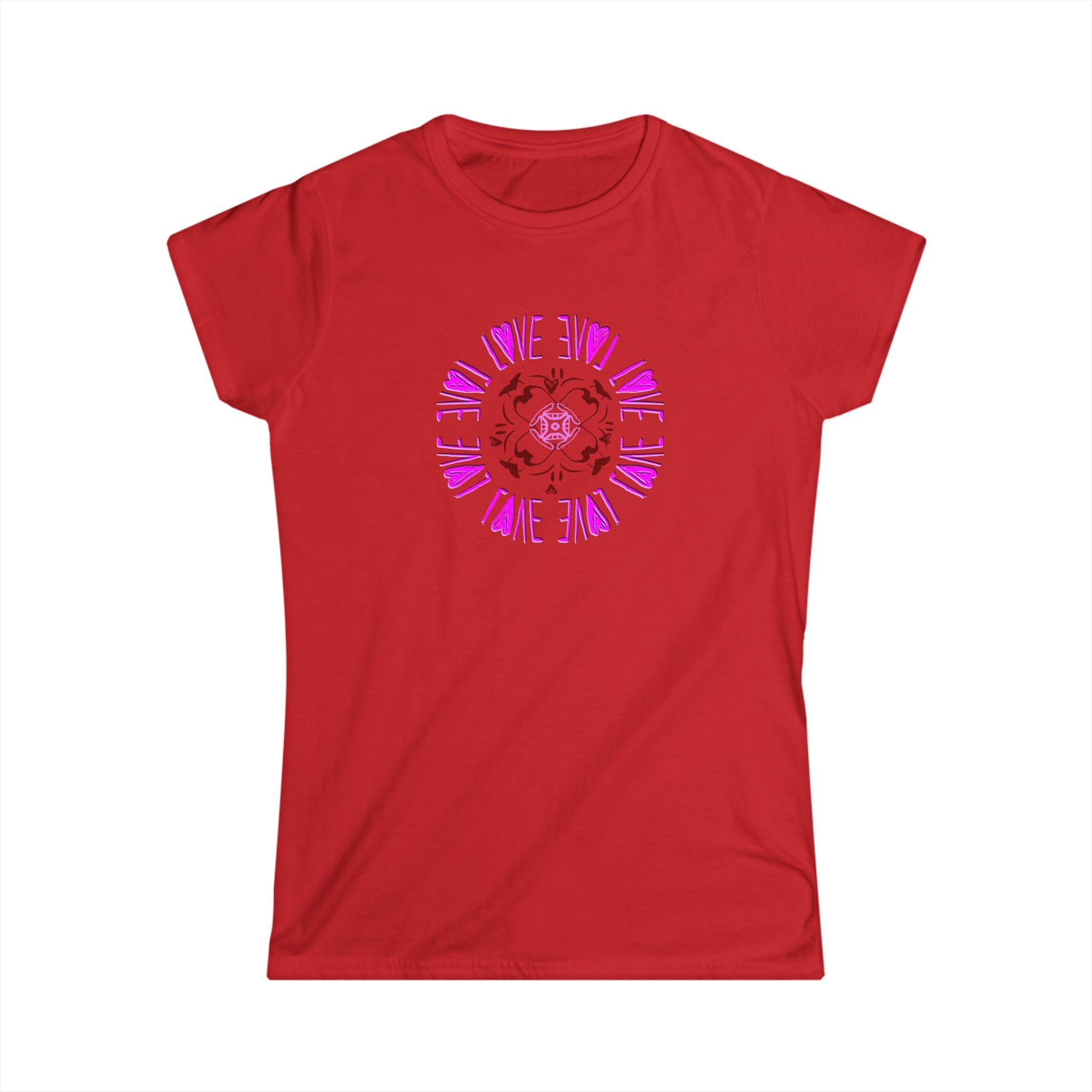 Women's Tee — Hand-drawn 'Love' Mandala Graphic