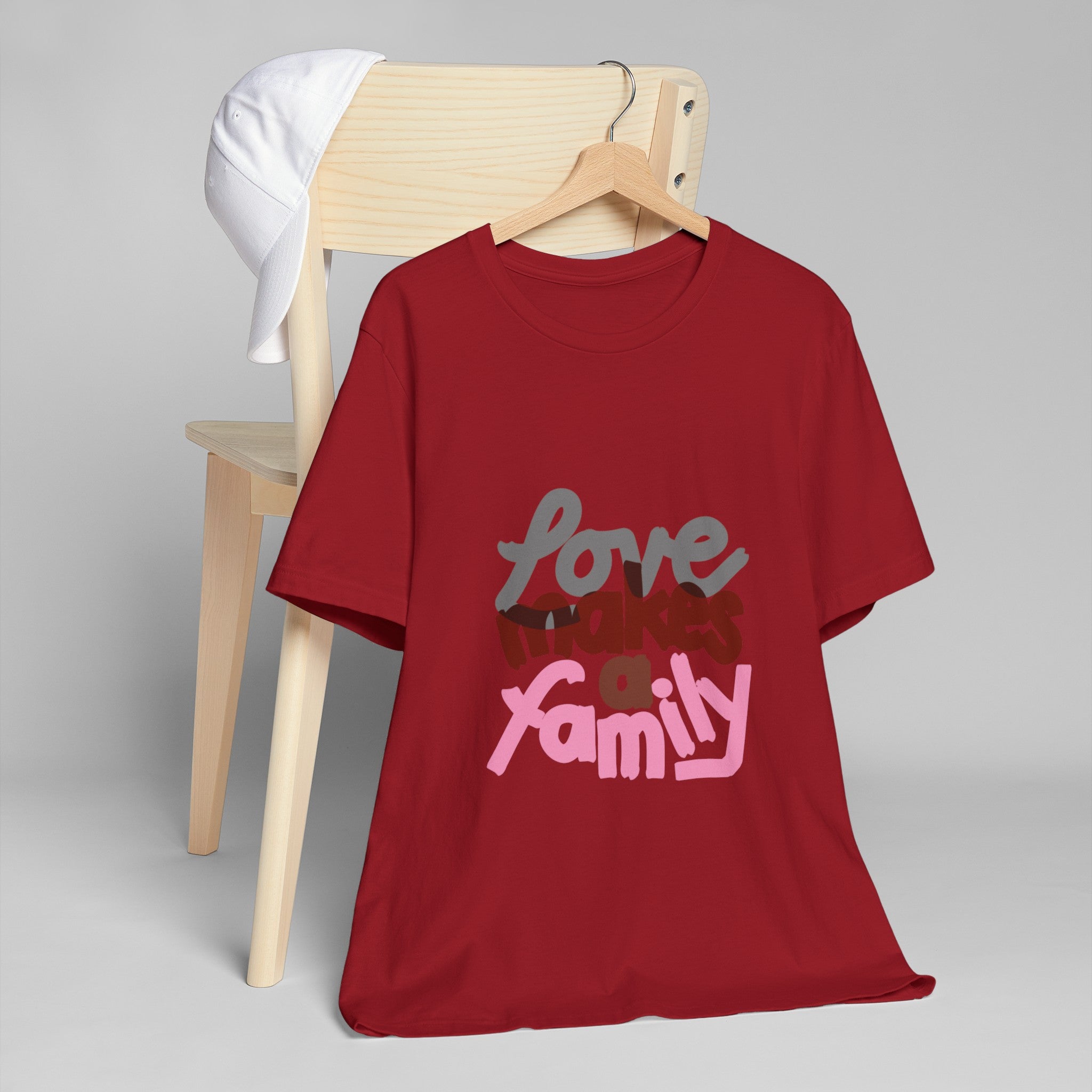 LOVE MAKES A FAMILY Unisex Jersey T-Shirt