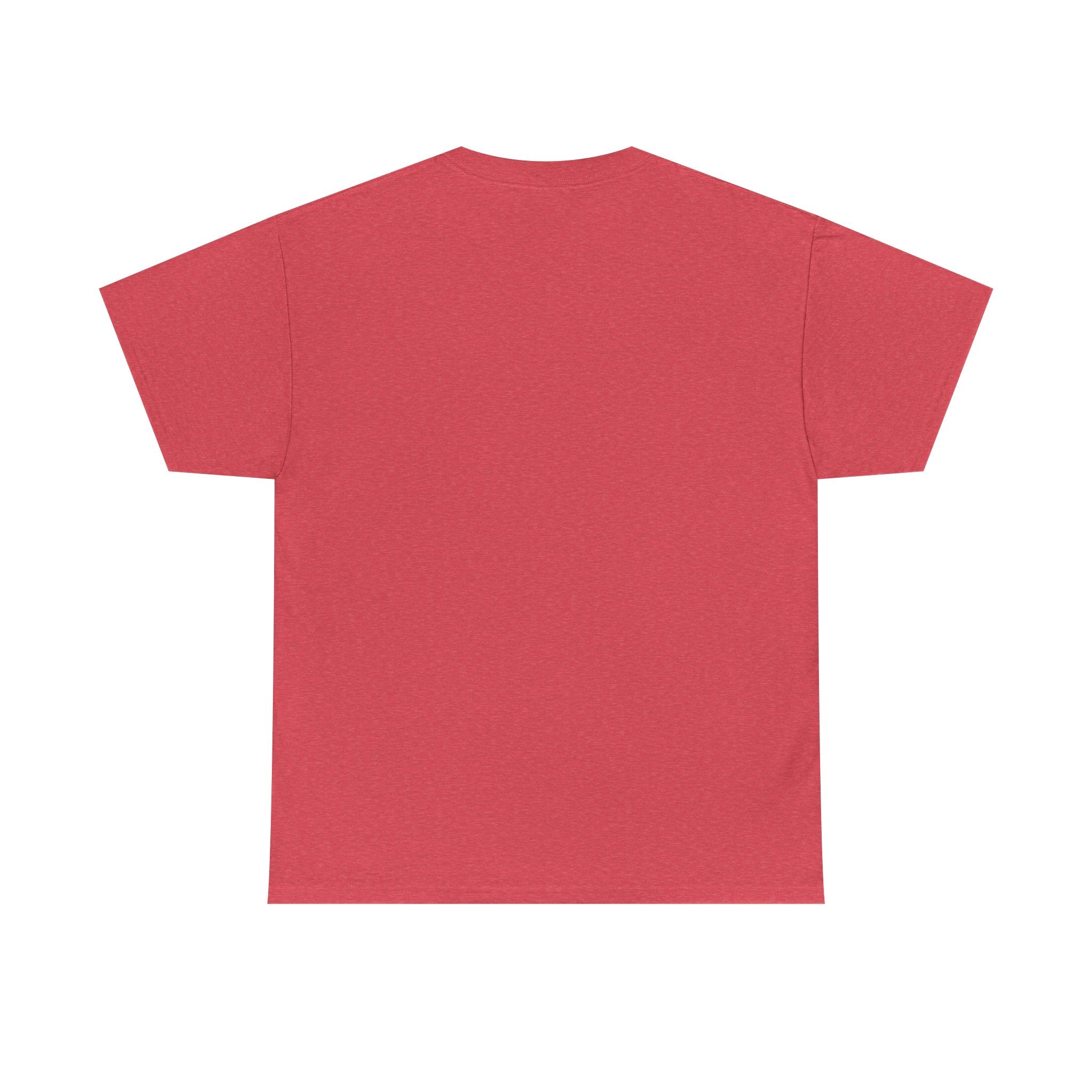 Peace Symbol Unisex Heavy Cotton Tee - Vibrant Red Design for Casual Wear