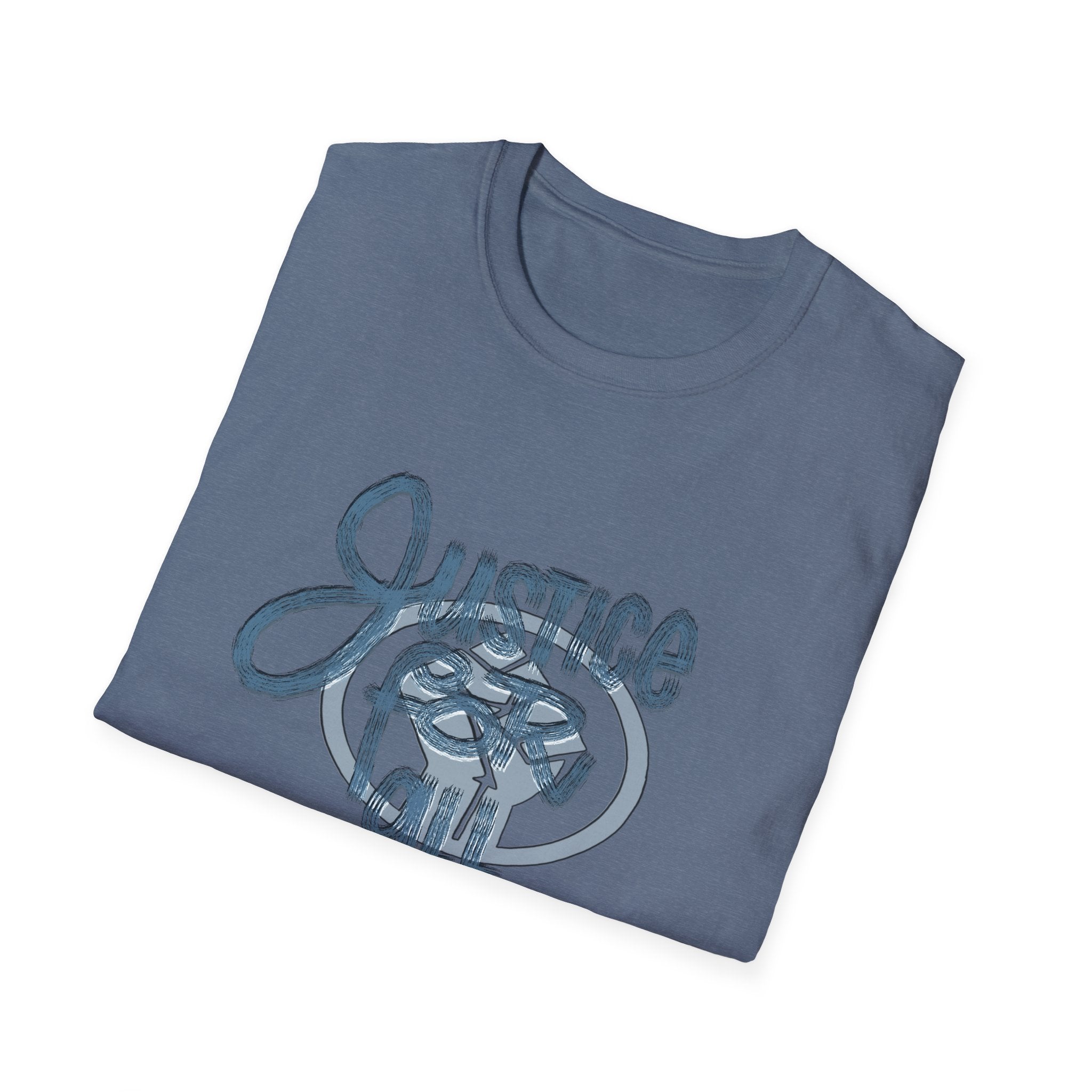 Justice for All Unisex Softstyle T-Shirt - Casual Comfort Tee for Activists