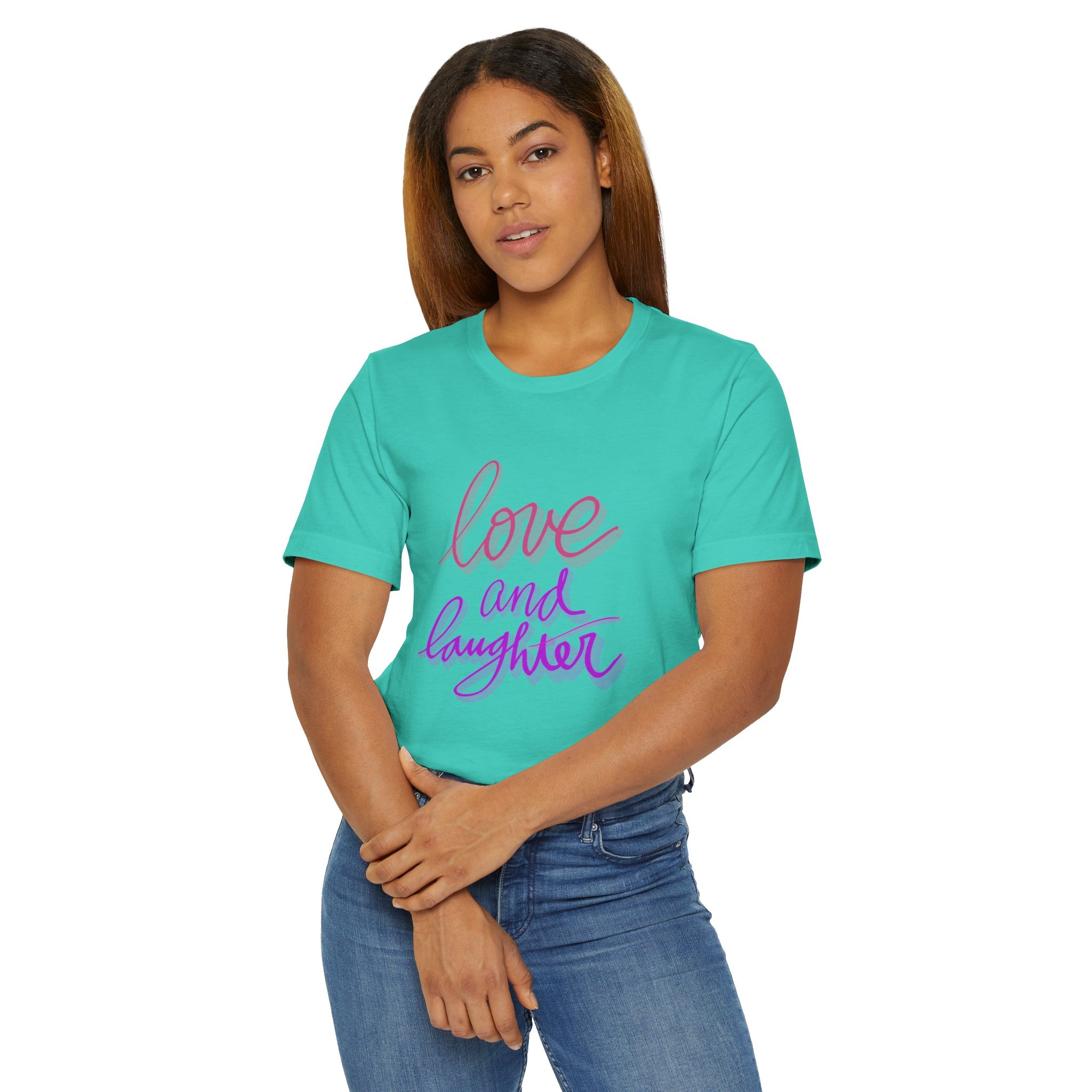 LOVE AND LAUGHTER Unisex Jersey T-Shirt