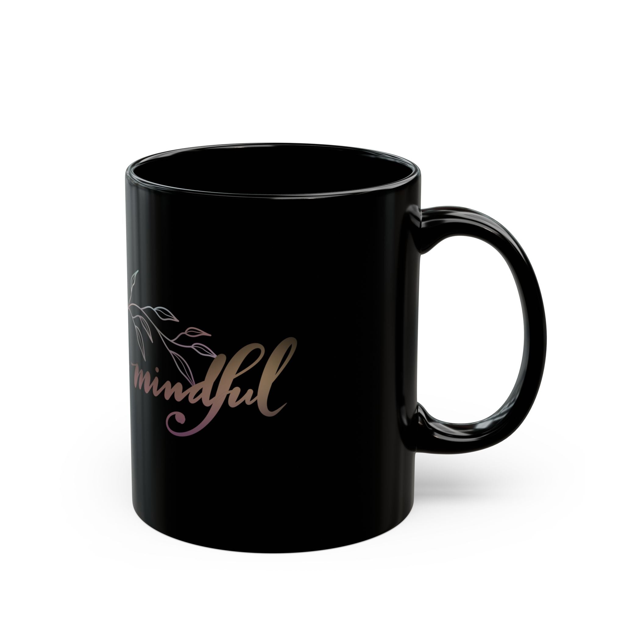 YOGA IS MINDFUL Black Mug (11oz)