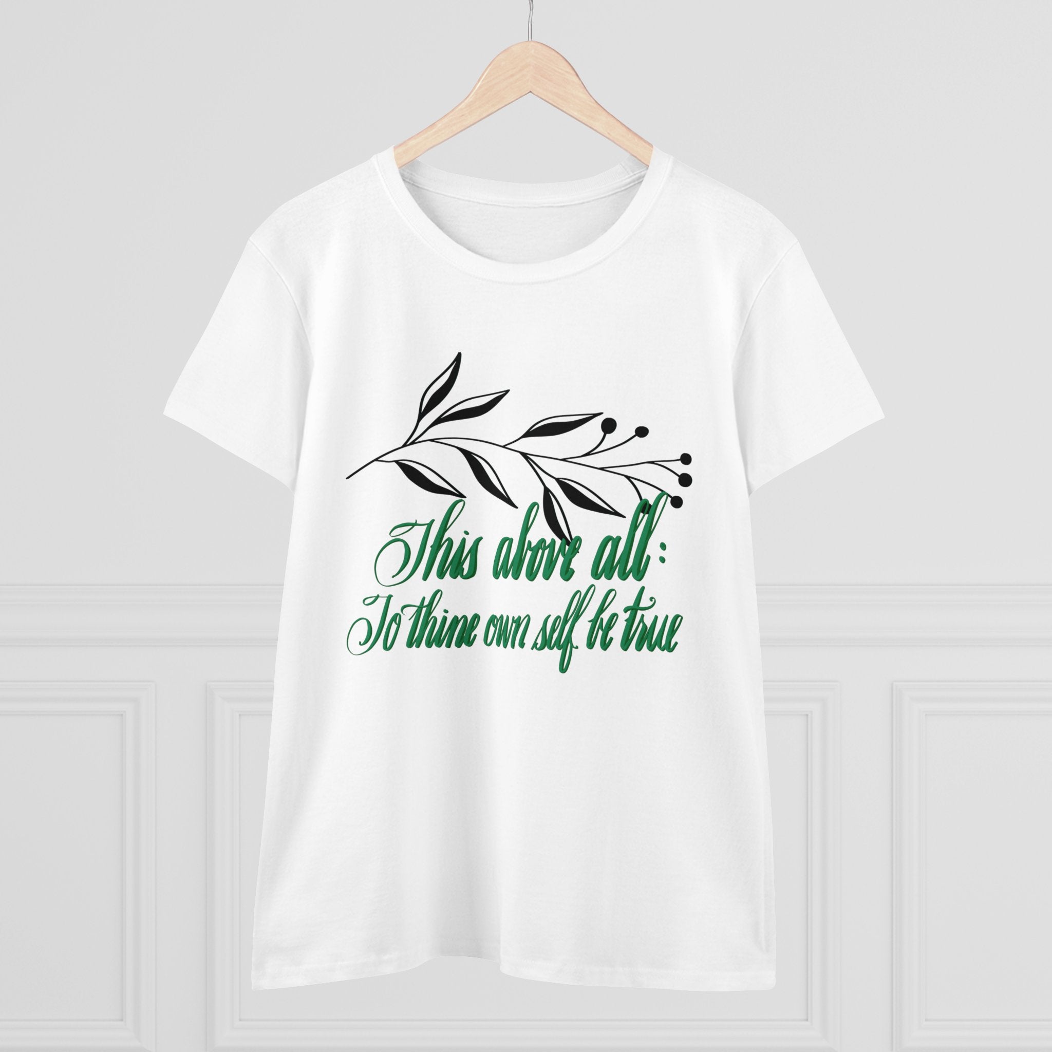 TO THINE OWN SELF BE TRUE QUOTABLE SHAKESPEARE TEE
