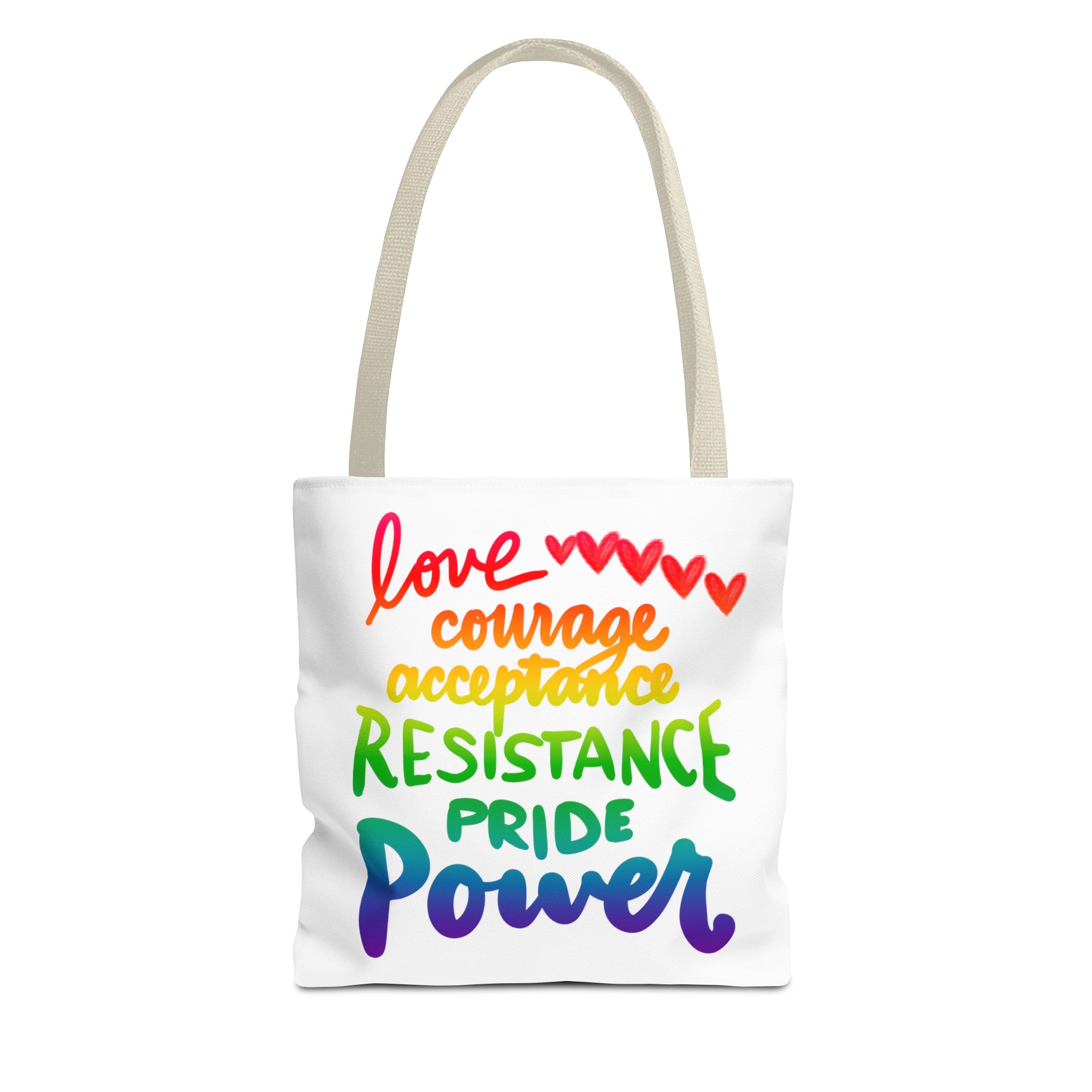 LOVE COURAGE ETC Tote Bag (AOP)