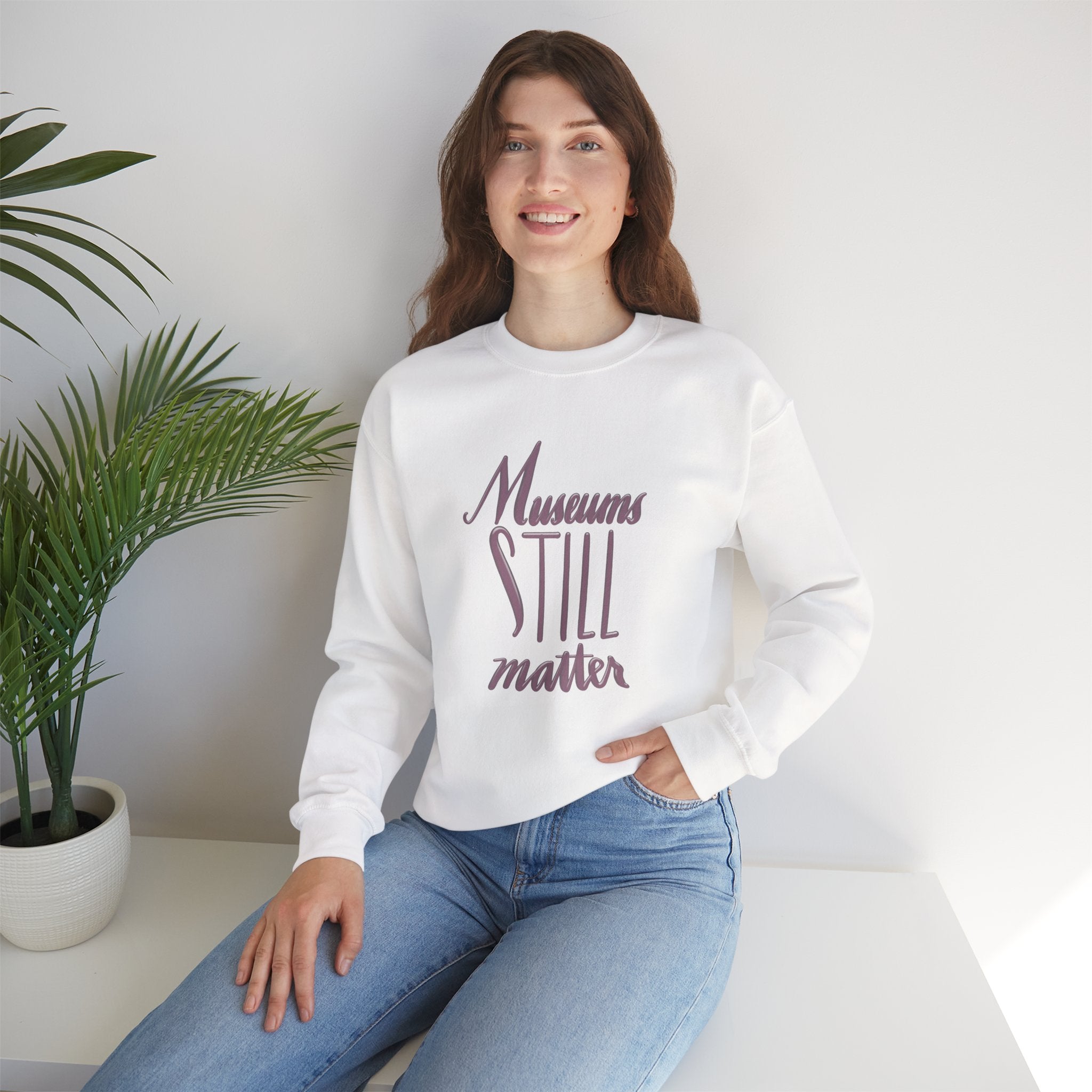 Museums Still Matter Unisex Heavy Blend™ Crewneck Sweatshirt