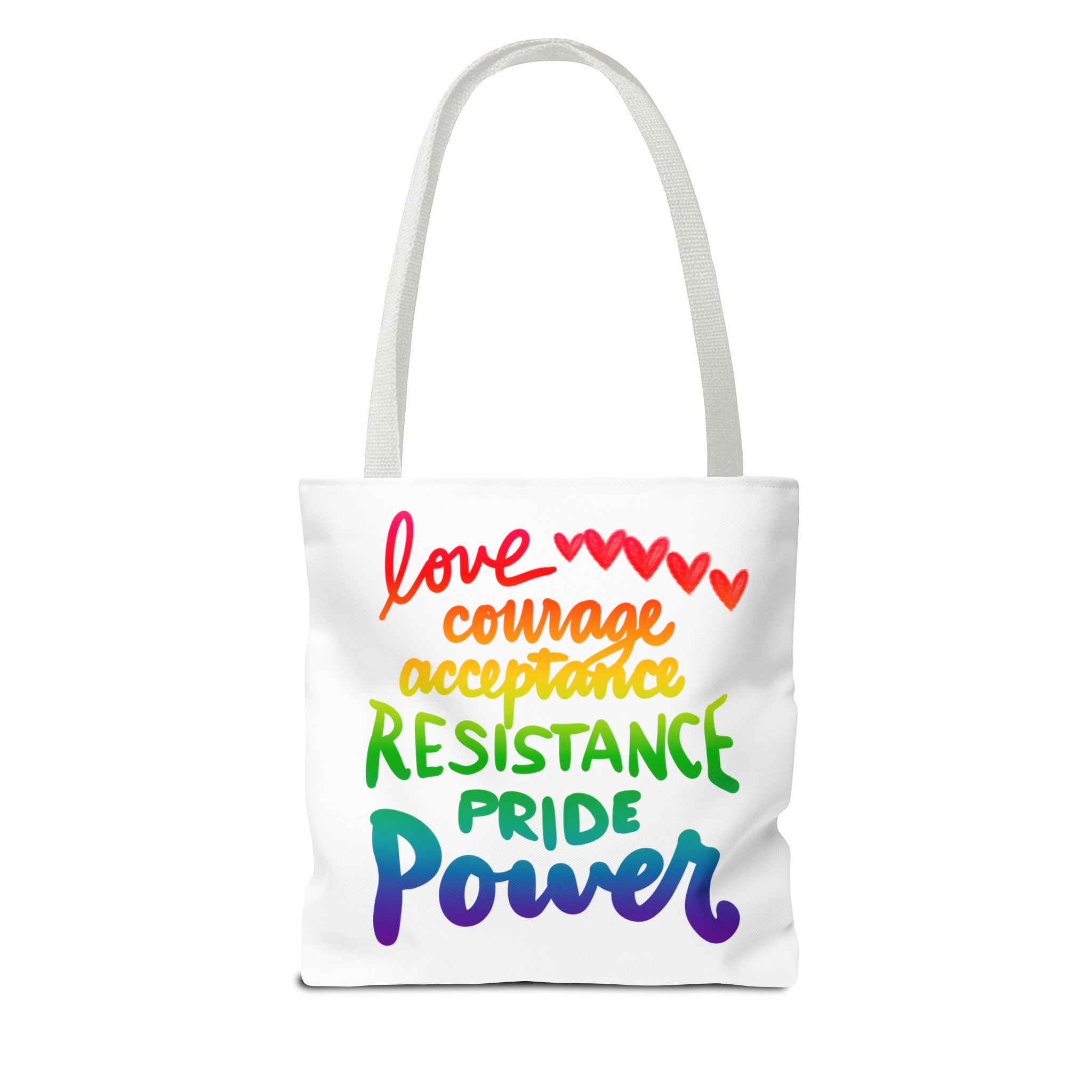 LOVE COURAGE ETC Tote Bag (AOP)