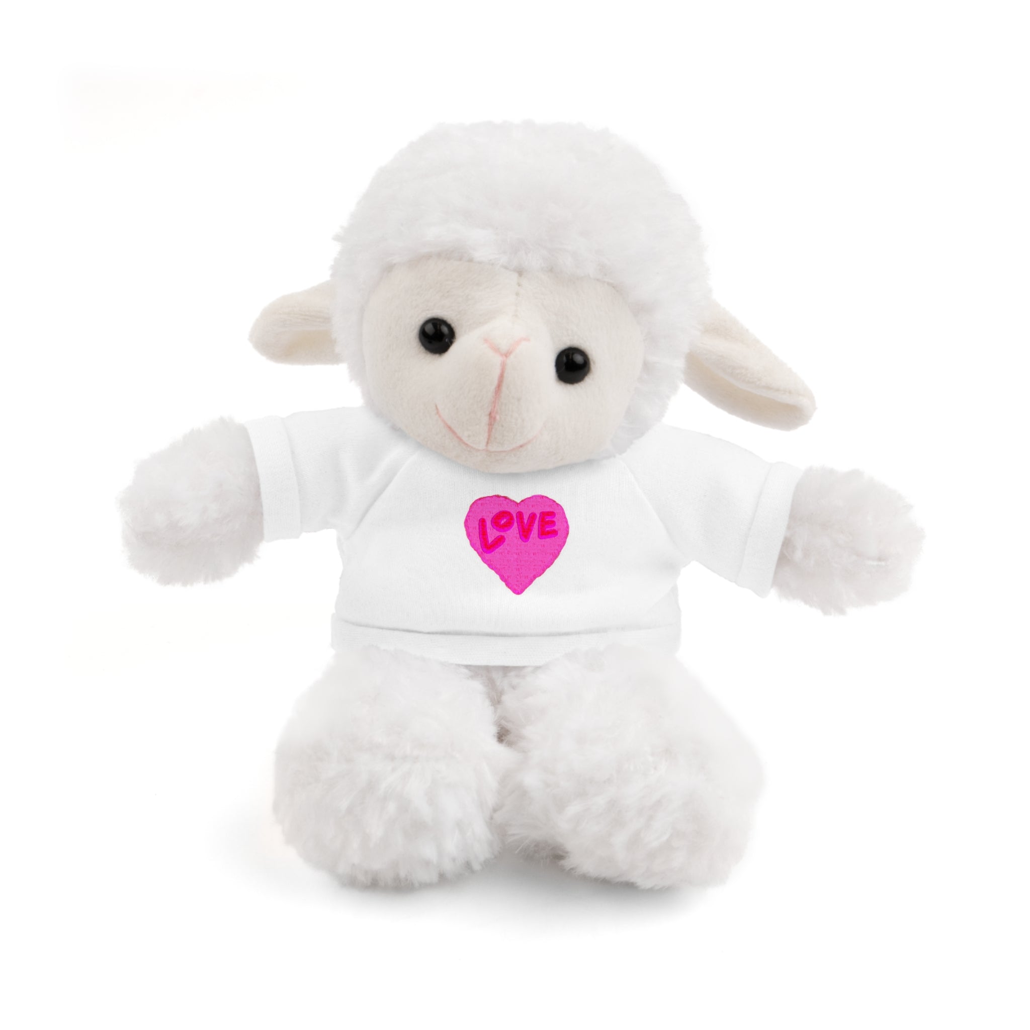 Love Bear Stuffed Animal in Custom Tee - Perfect Gift for Kids and Occasions