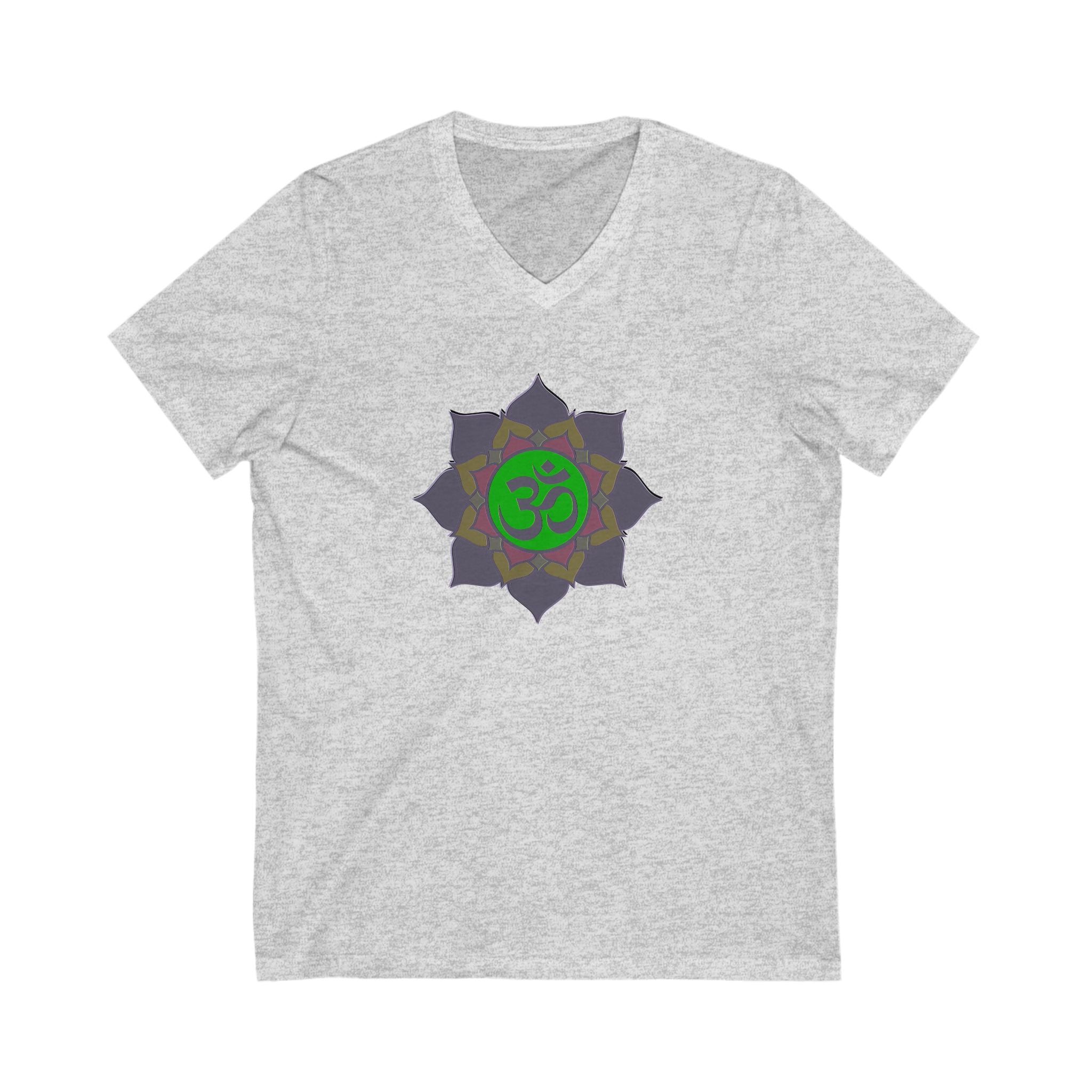 Om Symbol Unisex V-Neck Tee - Spiritual Yoga Shirt for Mindfulness