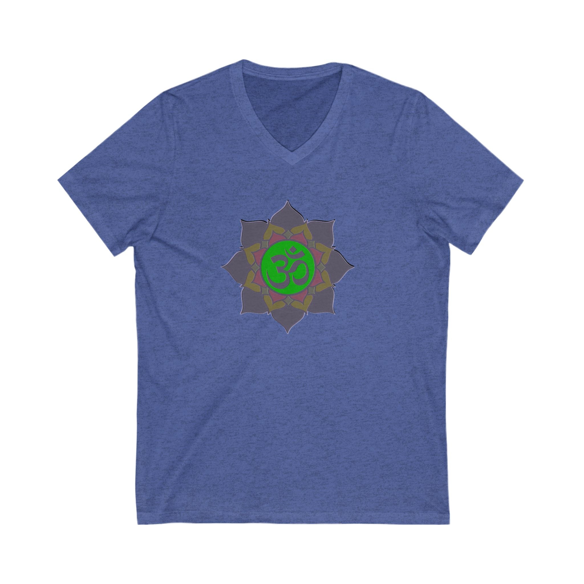 Om Symbol Unisex V-Neck Tee - Spiritual Yoga Shirt for Mindfulness