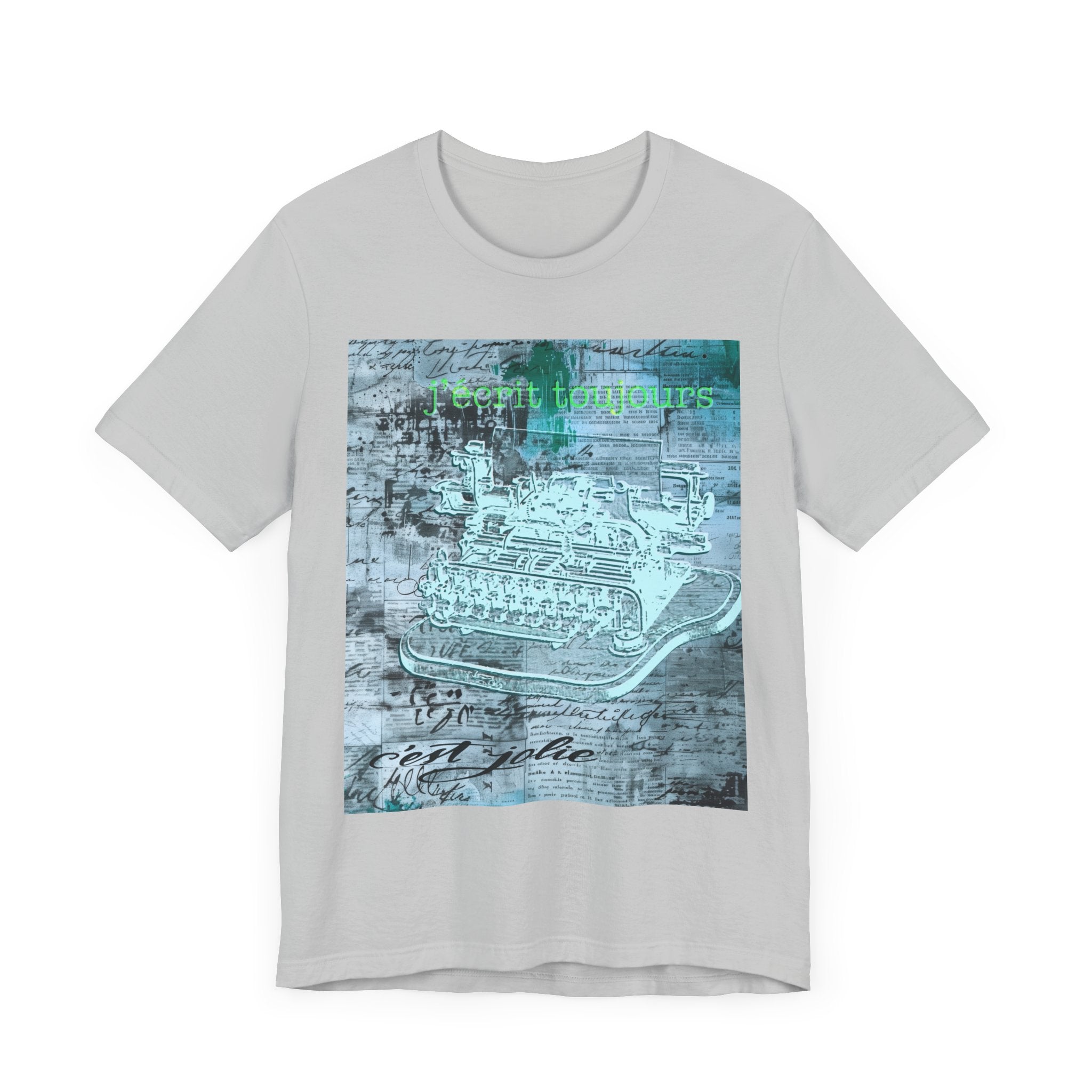 Vintage Typewriter Unisex Short Sleeve Tee - Perfect for Writers & Retro Lovers