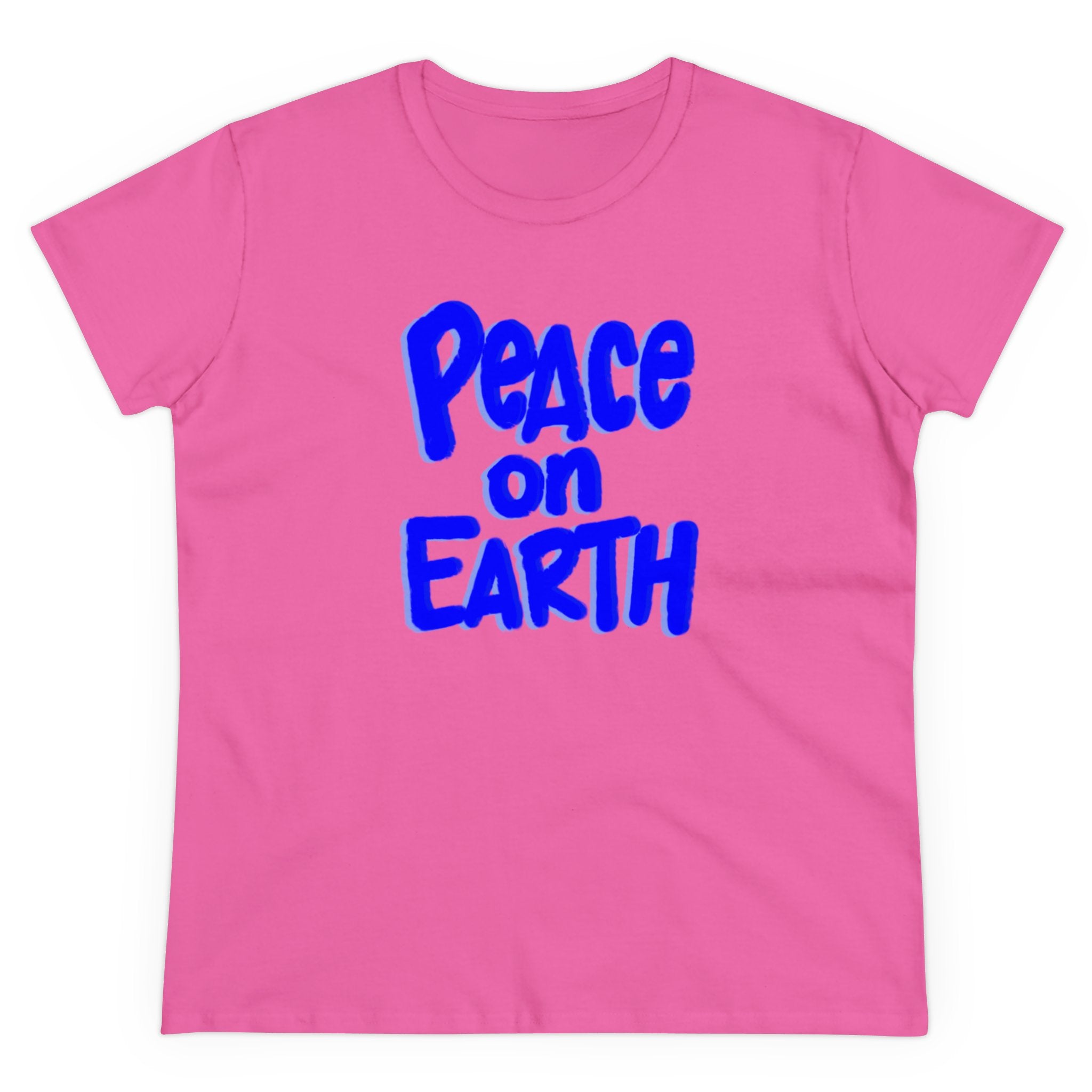 PEACE ON EARTH Women's Midweight Cotton Tee