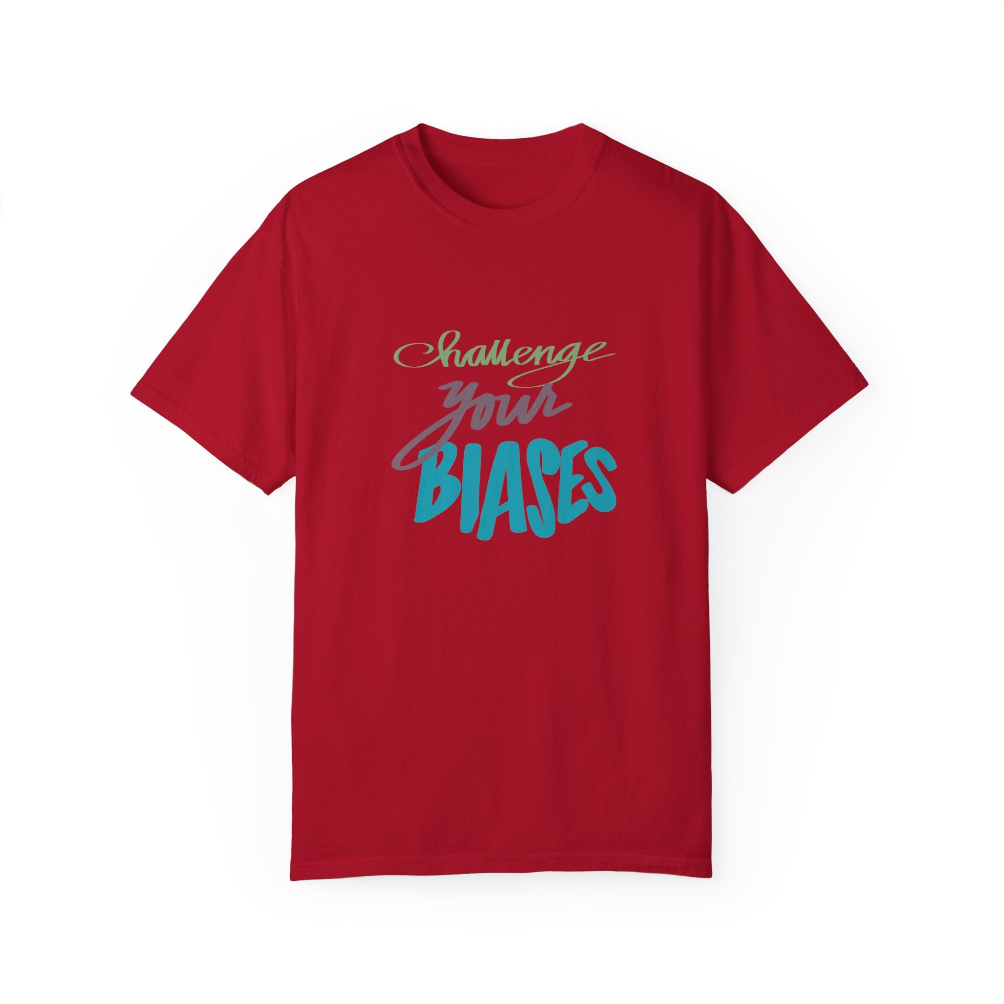 CHALLENGE BIASES Unisex Garment-Dyed T-shirt