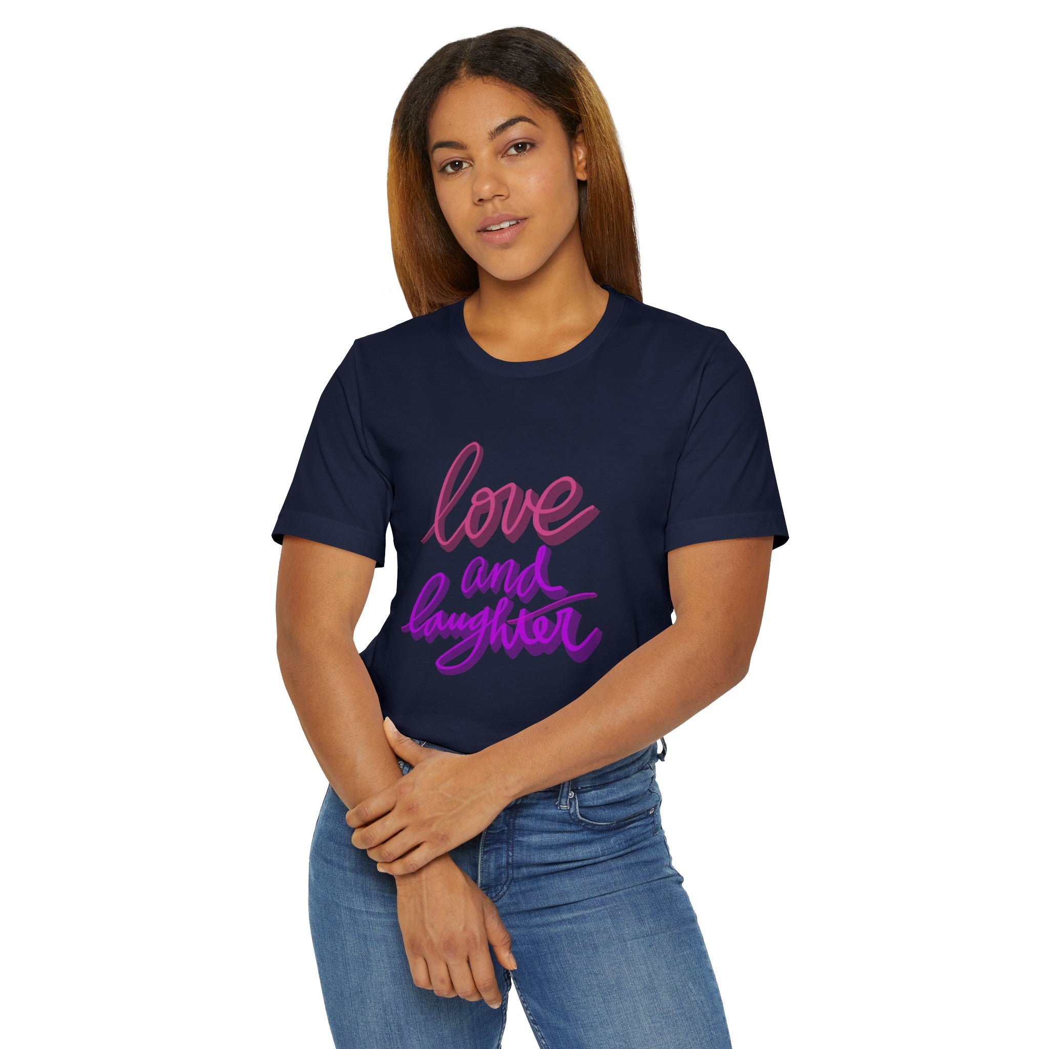 LOVE AND LAUGHTER Unisex Jersey T-Shirt