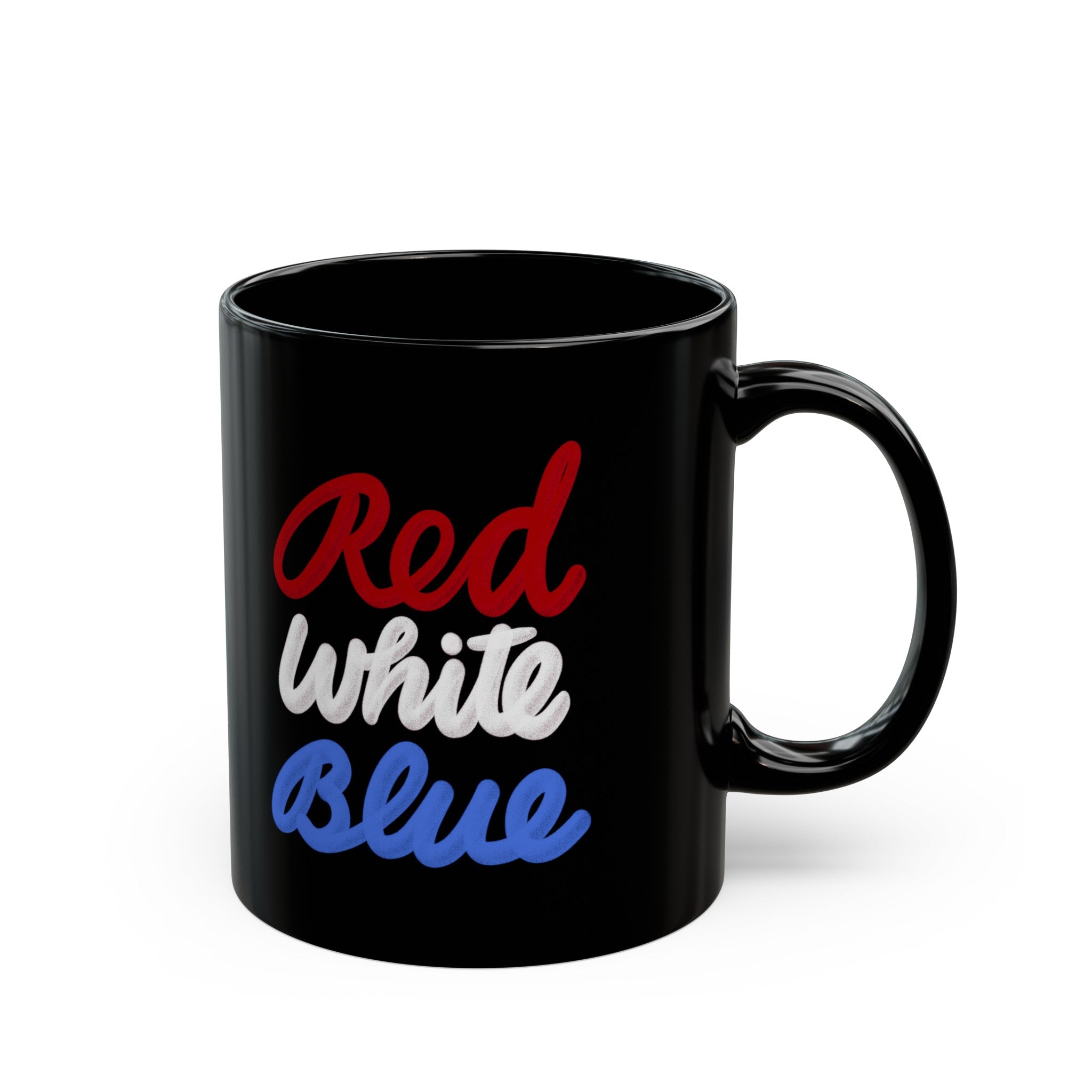 RED WHITE BLUE Black Mug (11oz, 15oz)