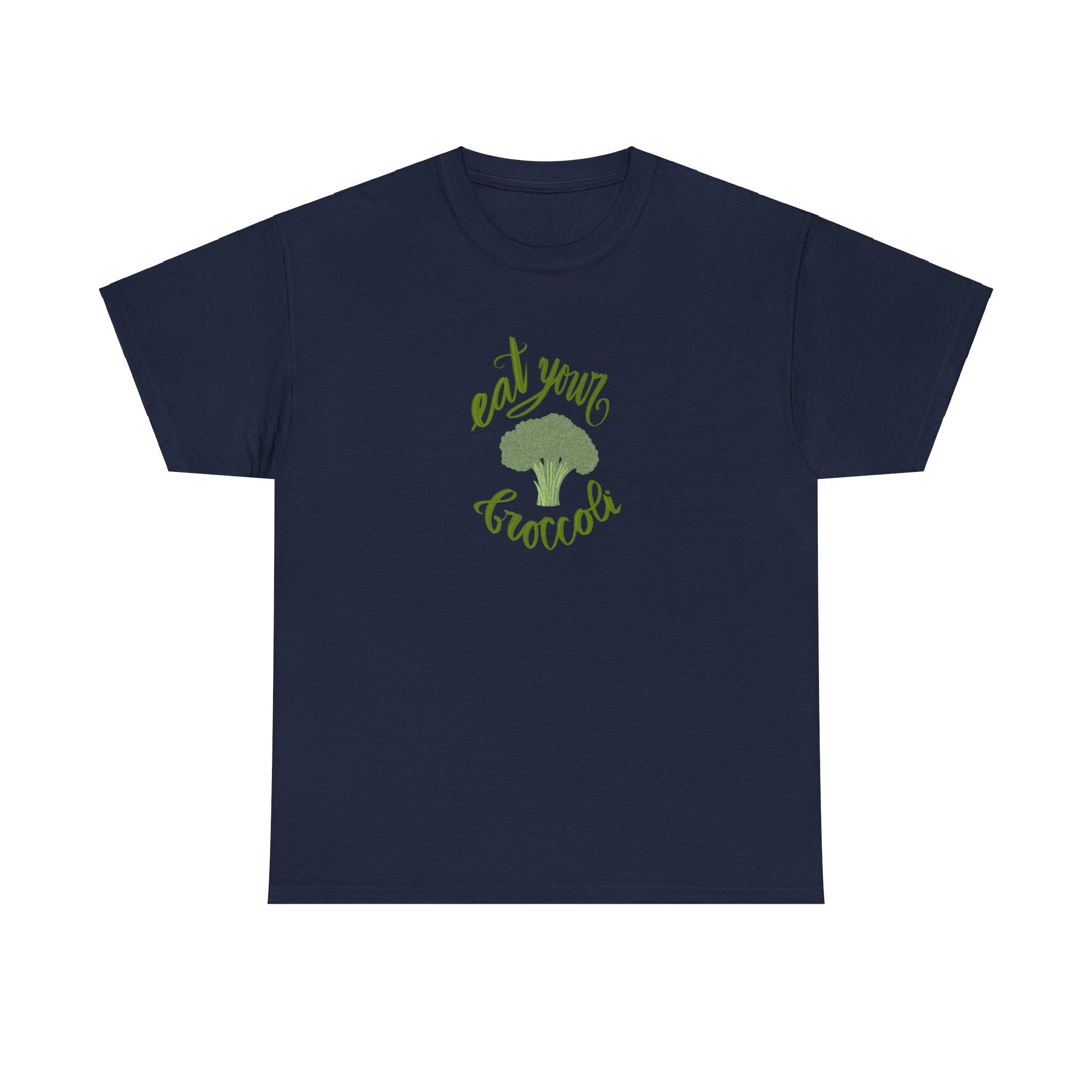 EAT YOUR BROCCOLI Unisex Heavy Cotton Tee