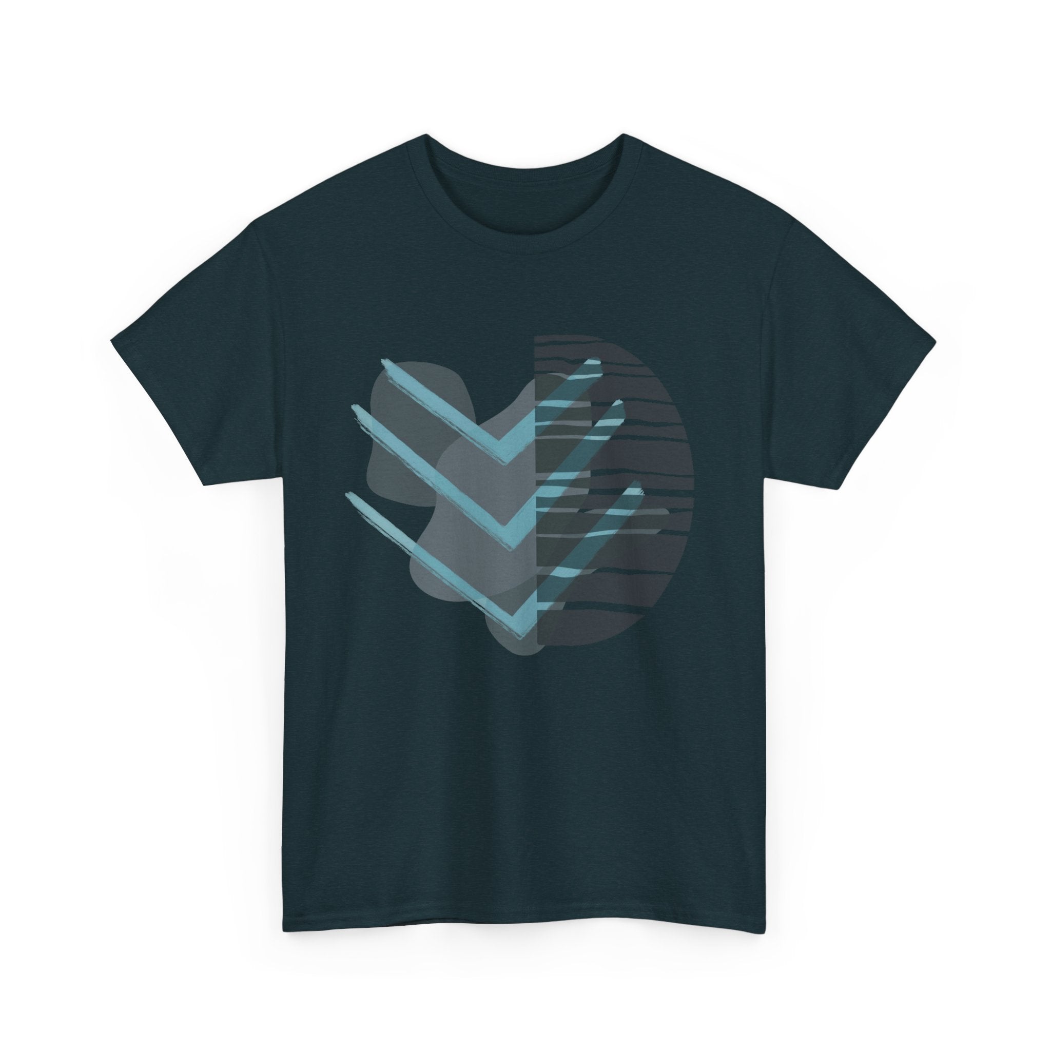 Stylish Unisex Heavy Cotton Tee with Abstract Design