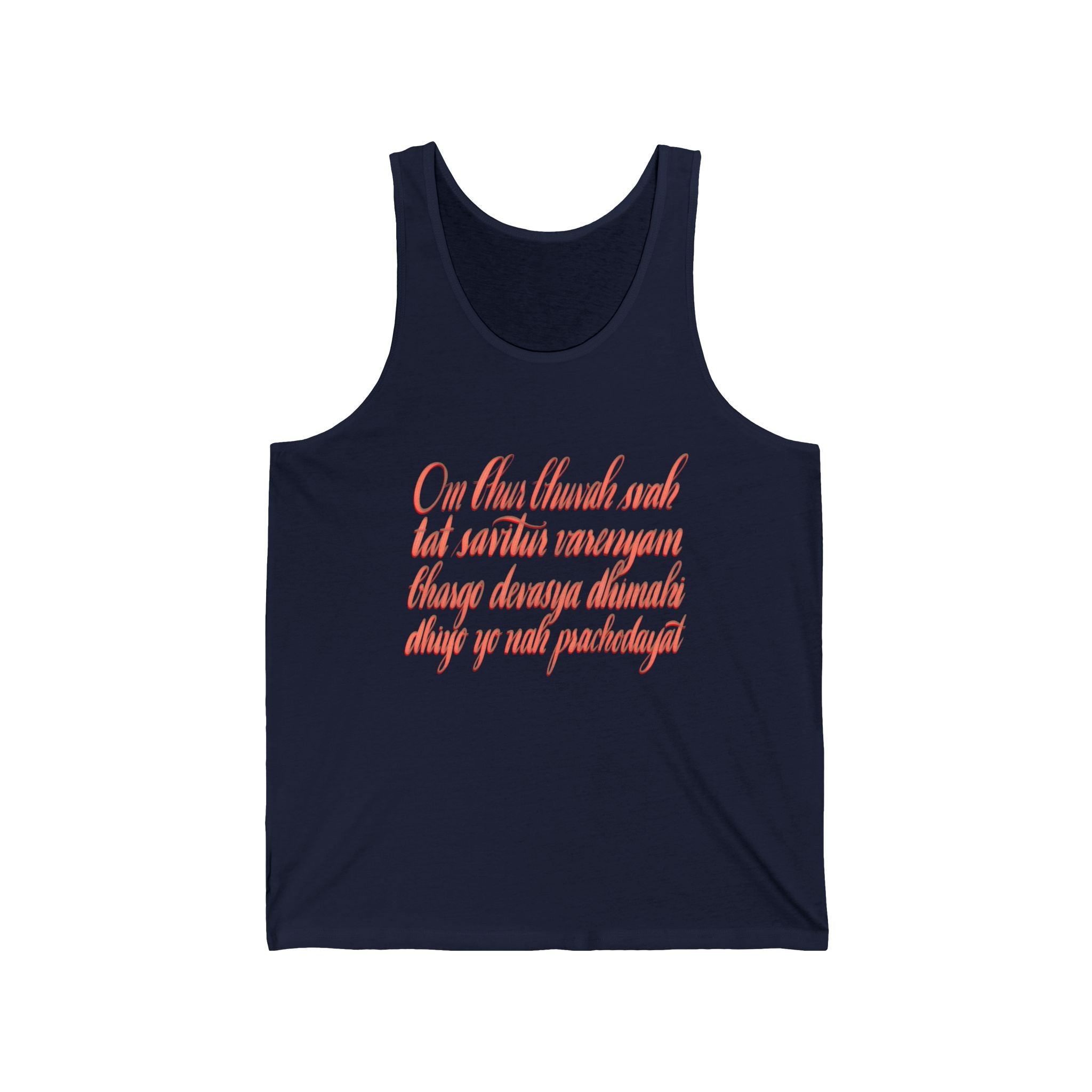 Inspirational Unisex Jersey Tank Top - Spiritual Quote Design