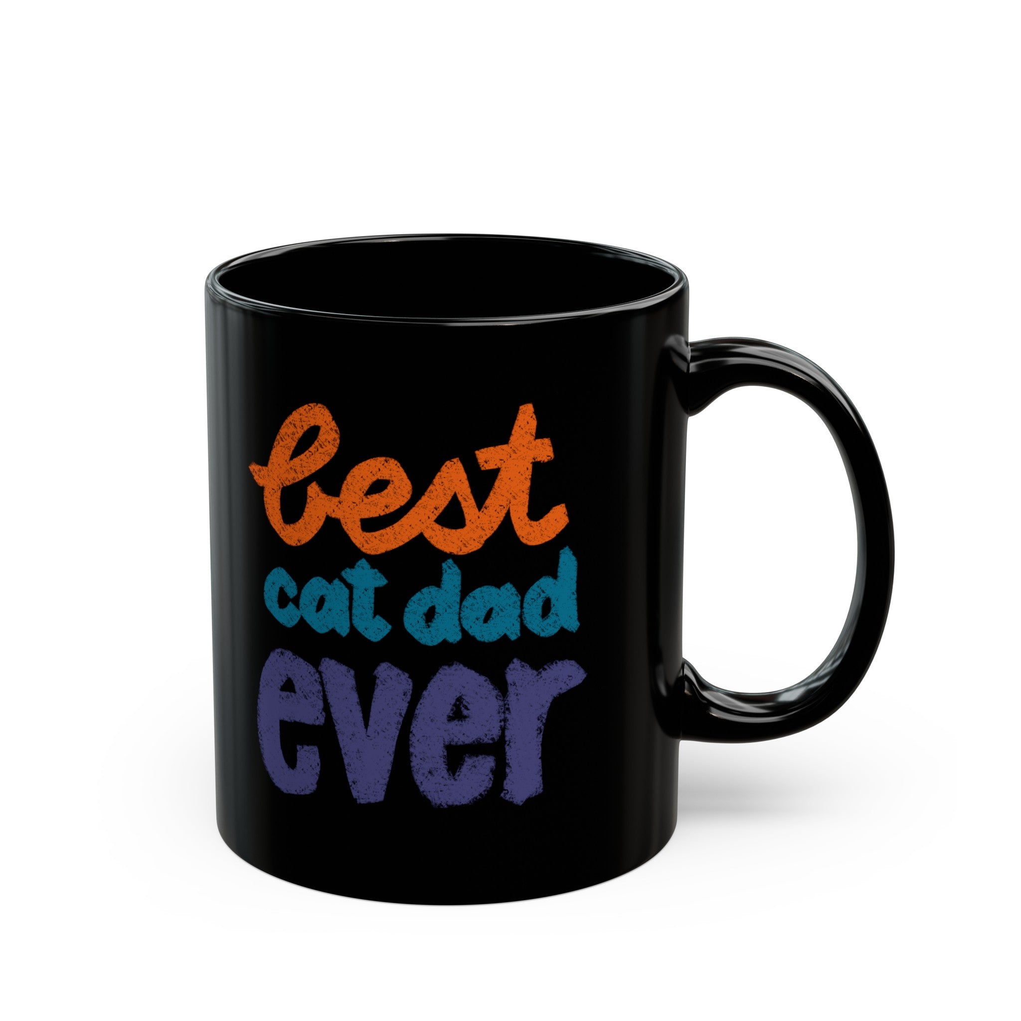 BEST CAT DAD EVER Black Mug (11oz, 15oz)
