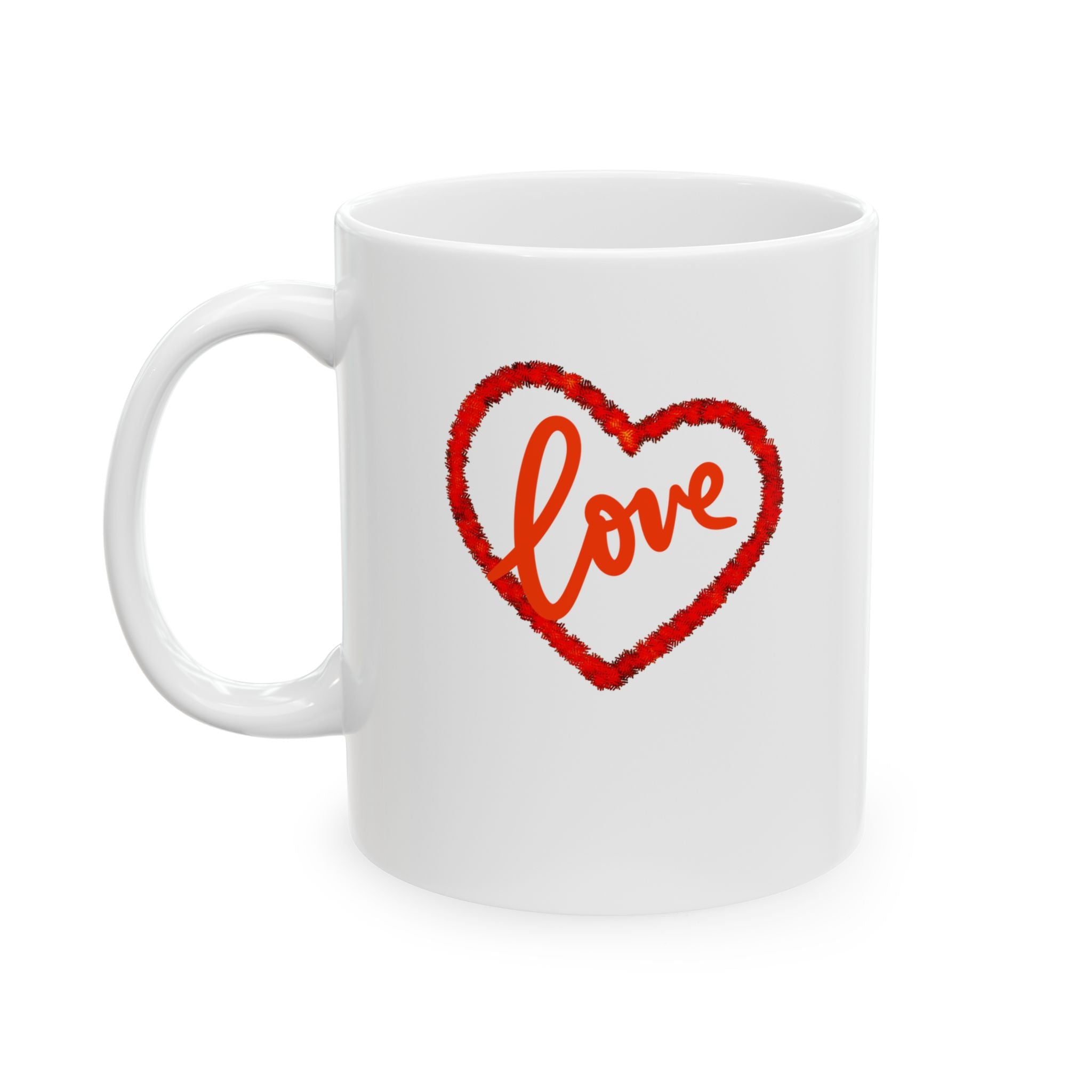Christmas Love Ceramic Mug, (11oz)