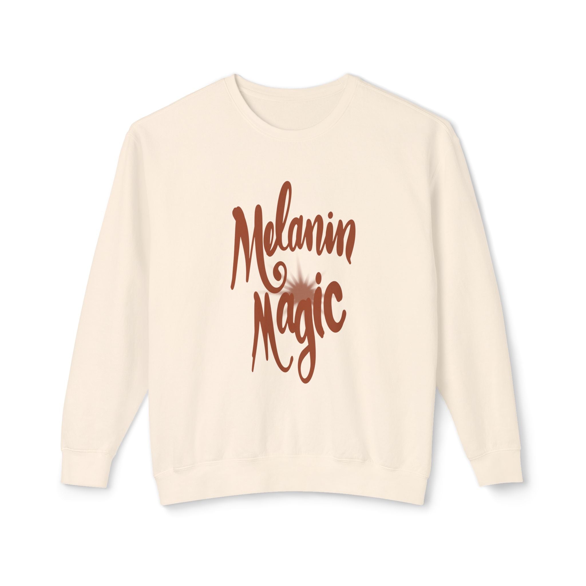 Melanin Magic Crewneck Sweatshirt — Comfort Fit Inspirational Graphic