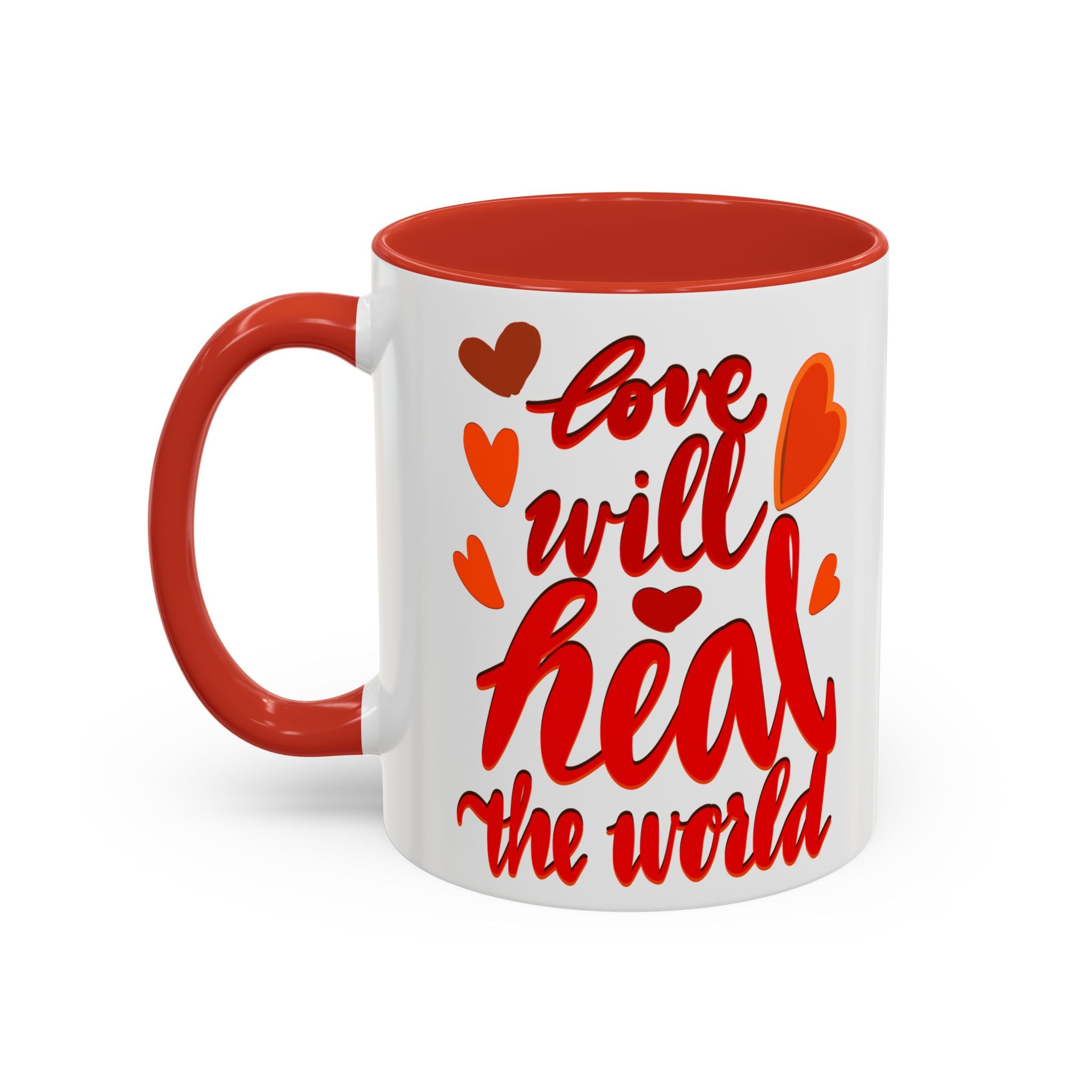 LOVE WILL HEAL THE WORLD mug