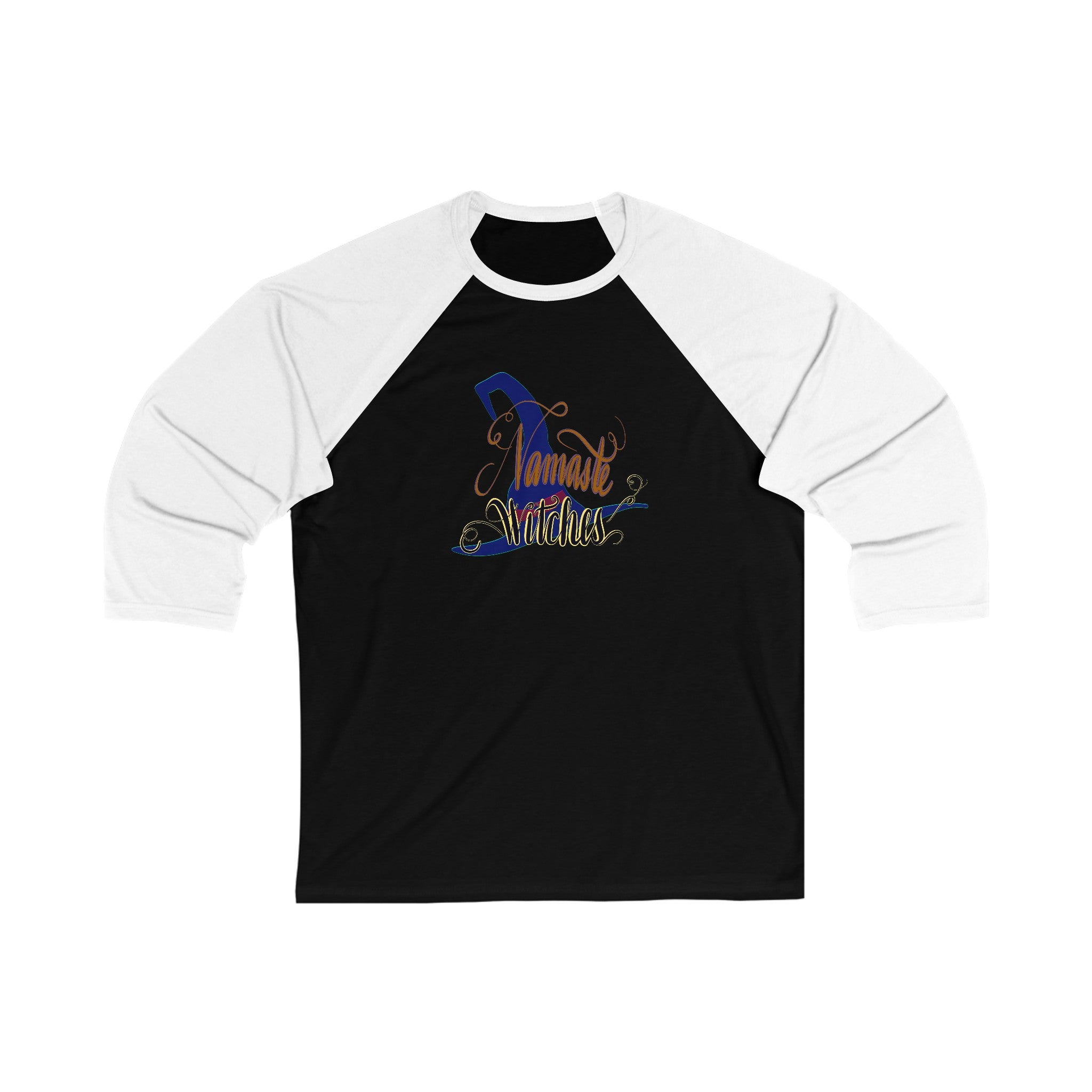 NAMASTE WITCHES 3\4 Sleeve Baseball Tee