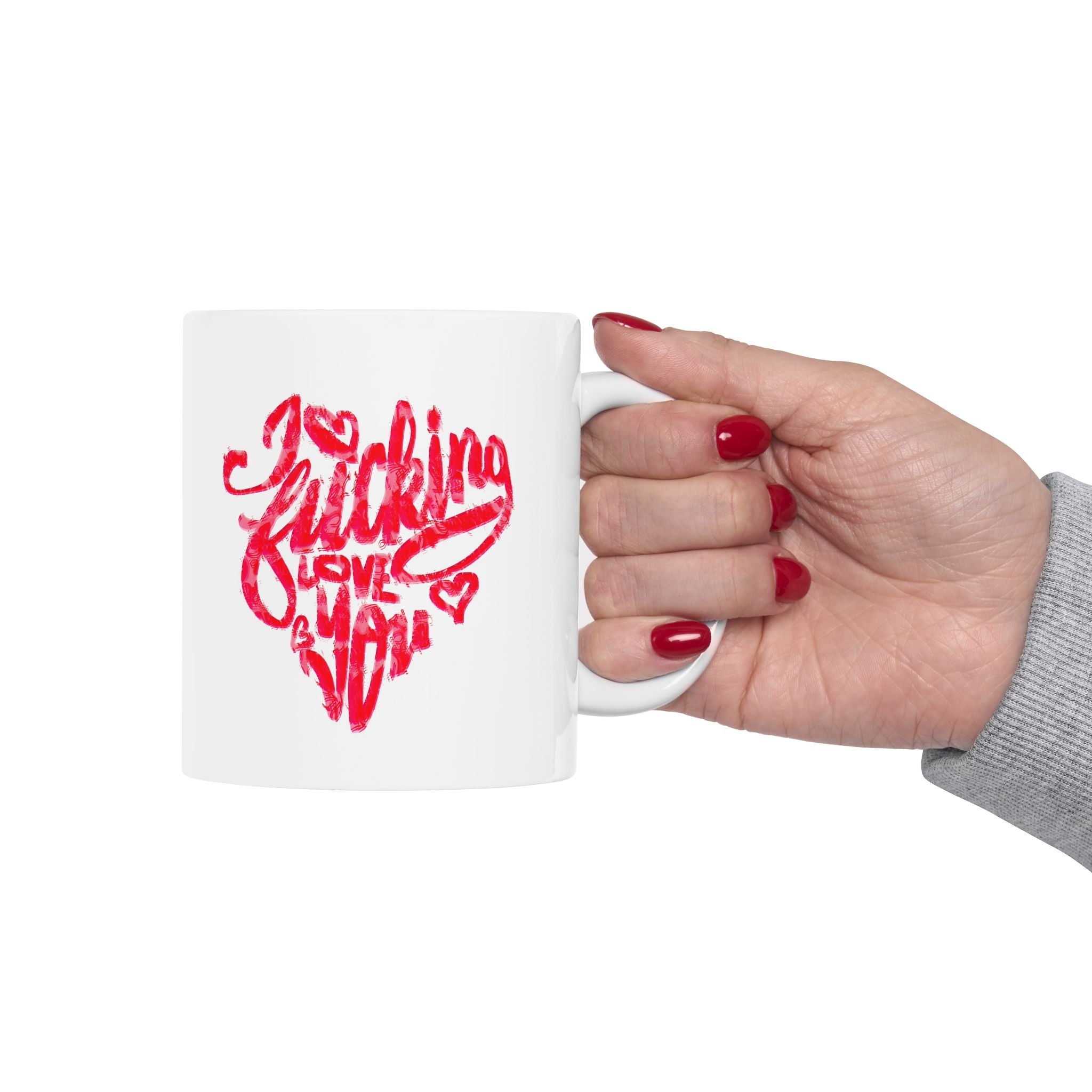 Dual Message Sexy Romantic Love Ceramic Mug - Perfect Gift for Couples and Anniversaries