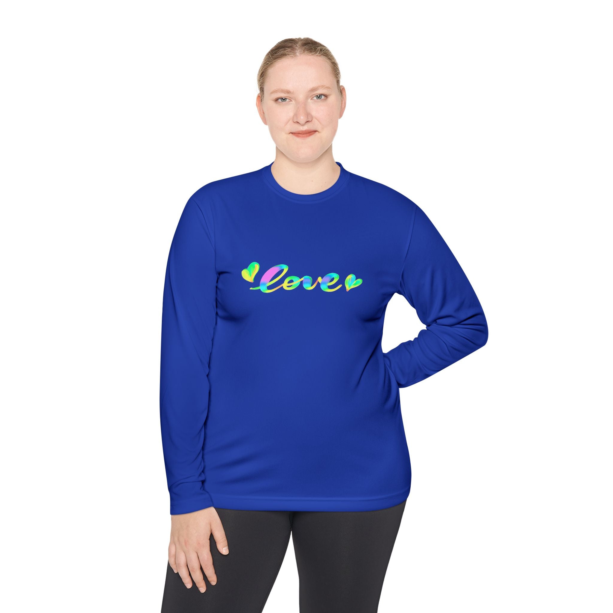 Love Themed Unisex Lightweight Long Sleeve Tee, Pride, Casual Wear, Heart Design Shirt, Trendy Spring Fashion