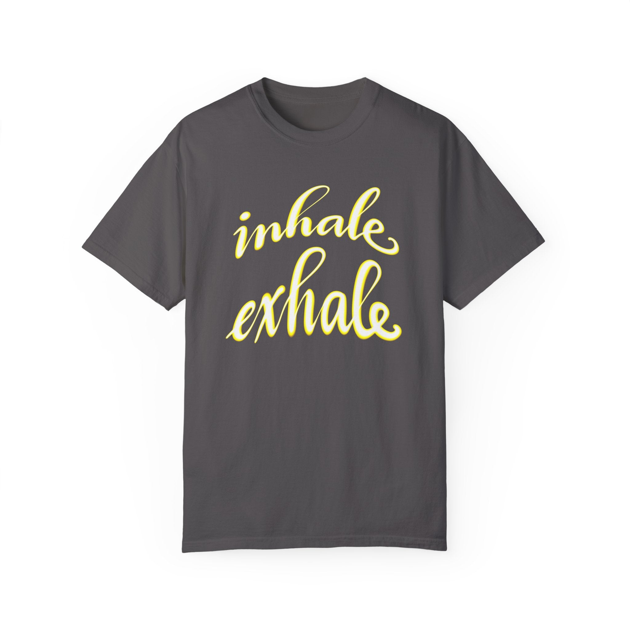 INHALE EXHALE Unisex Garment-Dyed T-shirt