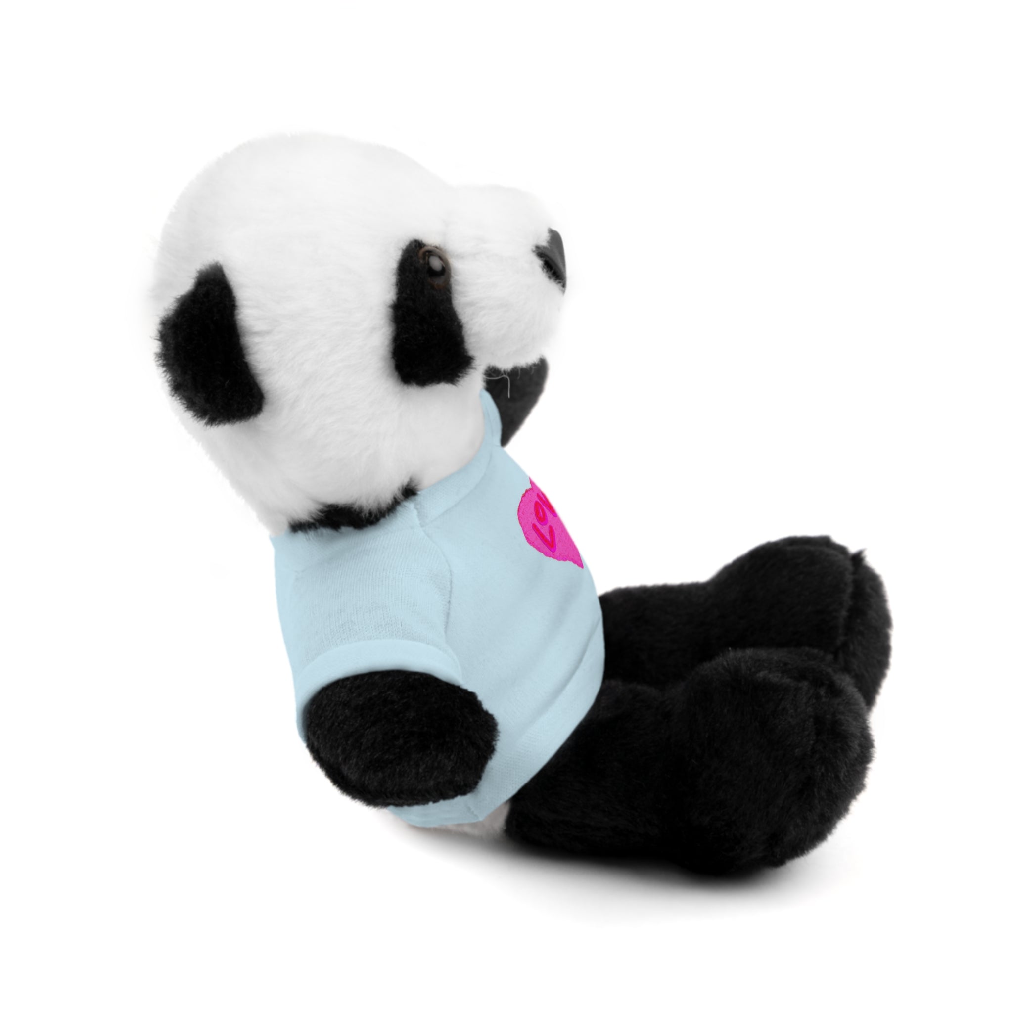 Love Bear Stuffed Animal in Custom Tee - Perfect Gift for Kids and Occasions