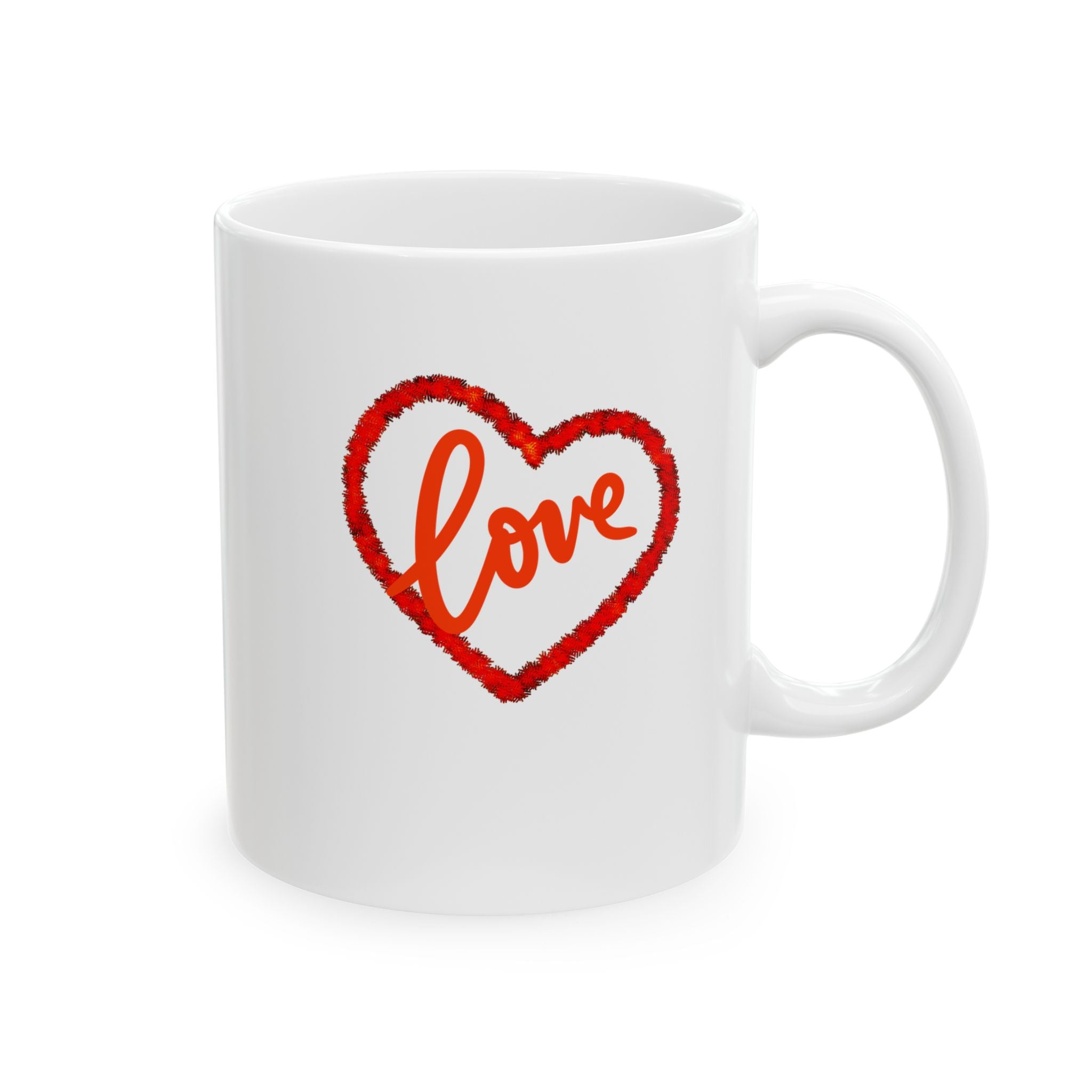 Christmas Love Ceramic Mug, (11oz)