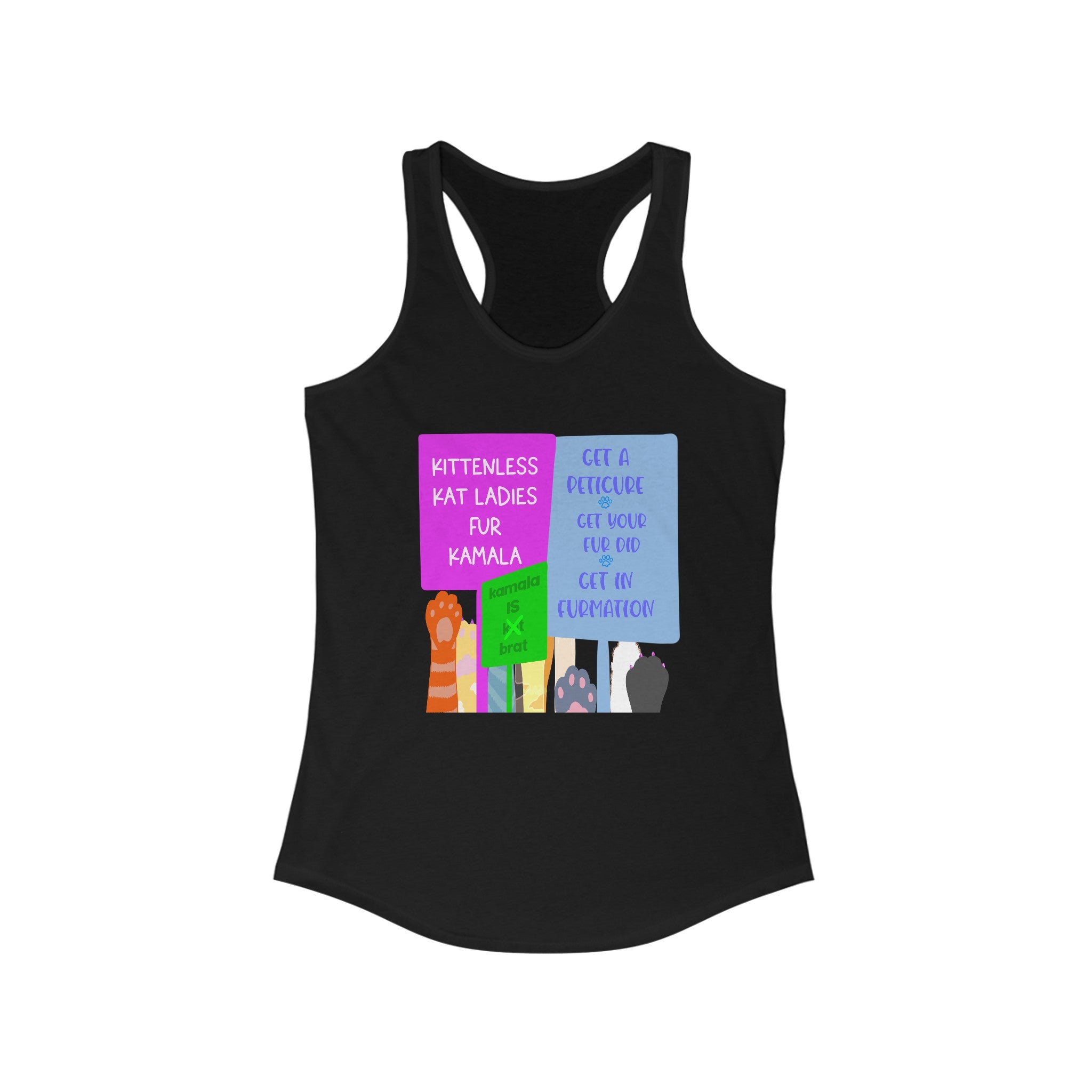KITTENLESS KAT LADIES Racerback Tank