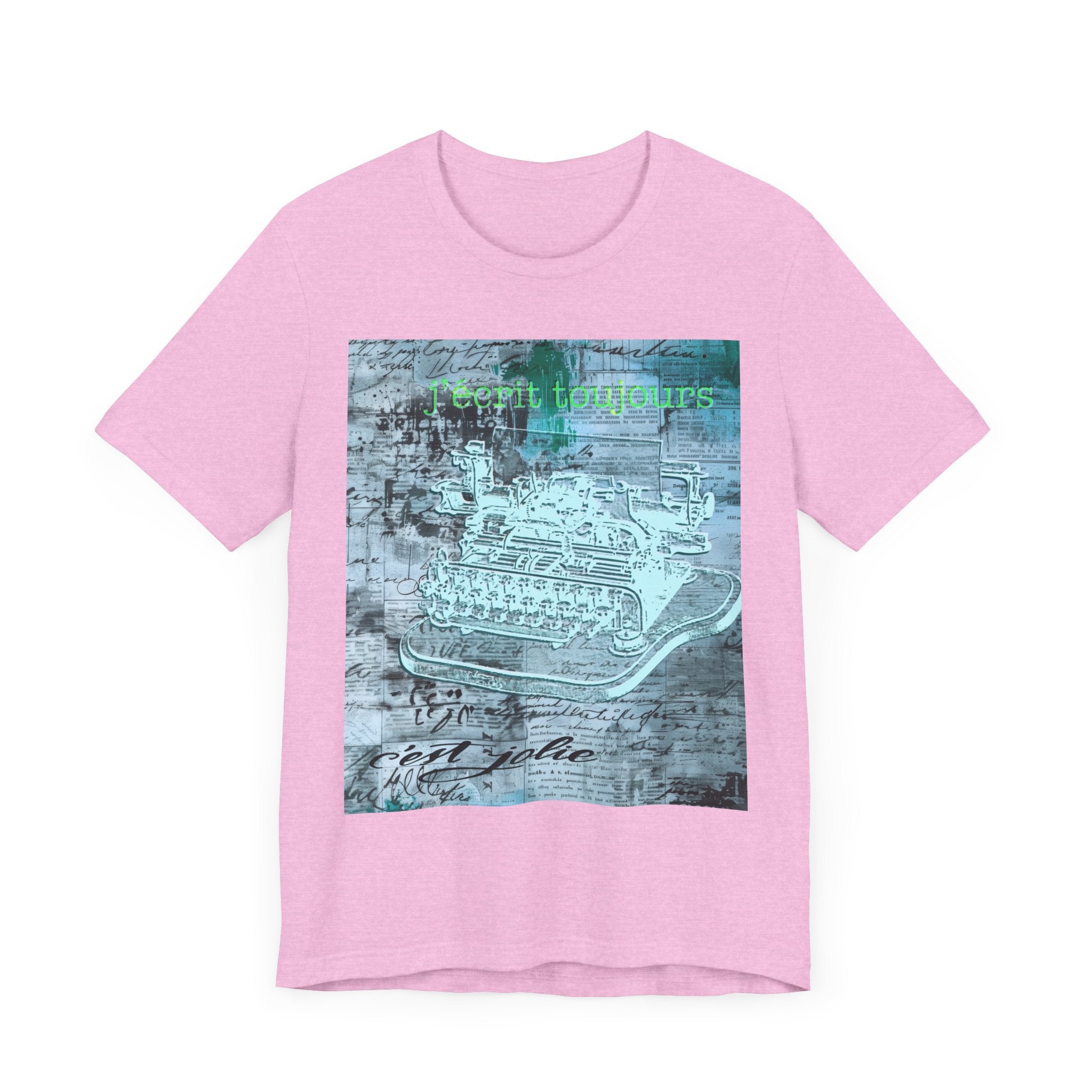 Vintage Typewriter Unisex Short Sleeve Tee - Perfect for Writers & Retro Lovers