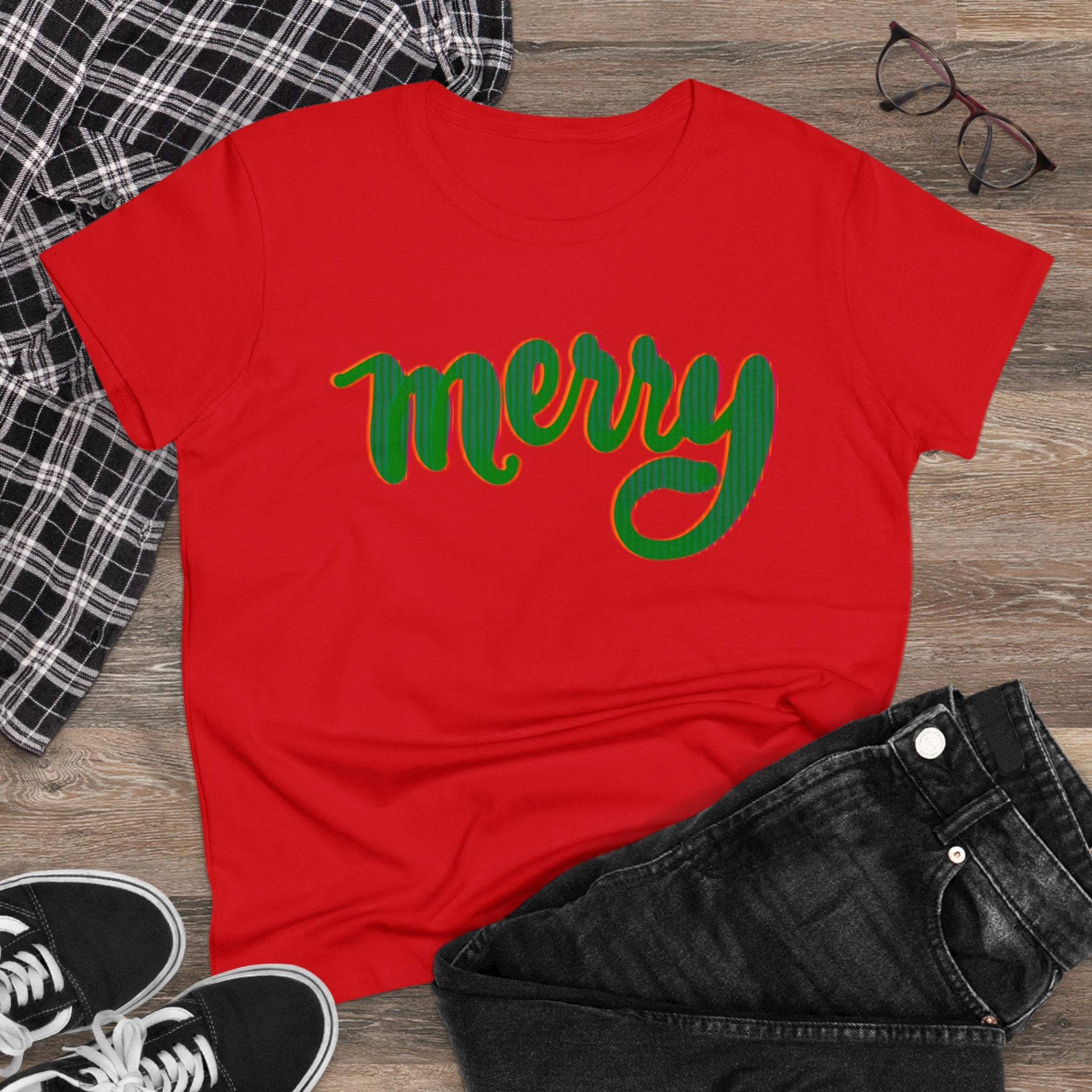 MERRY Women's Midweight Cotton Tee