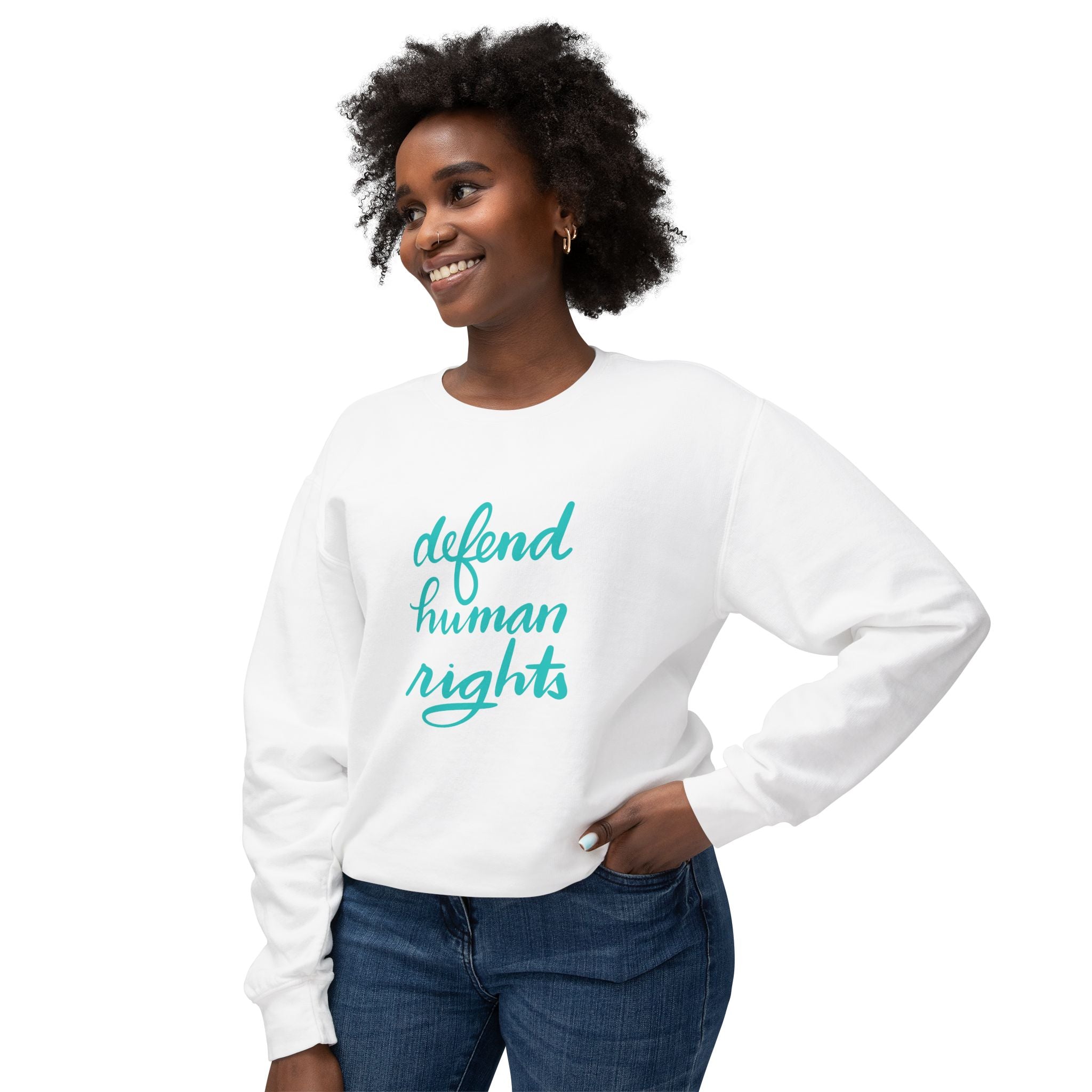 Defend Human Rights Crewneck Sweatshirt