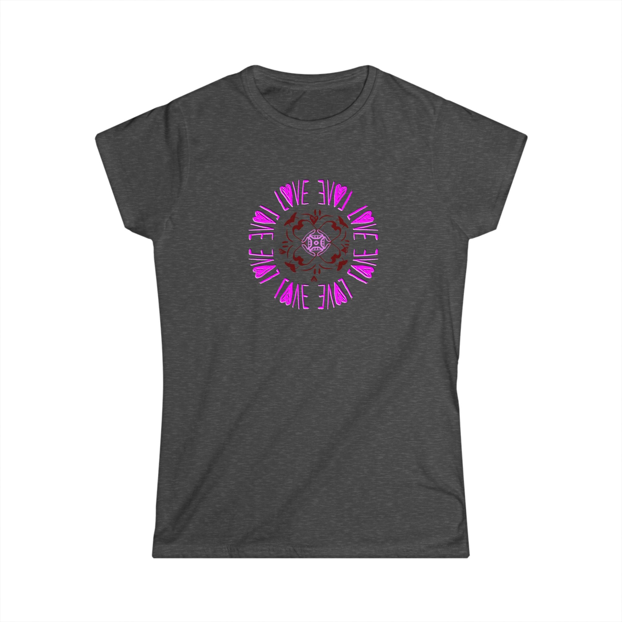 Women's Tee — Hand-drawn 'Love' Mandala Graphic