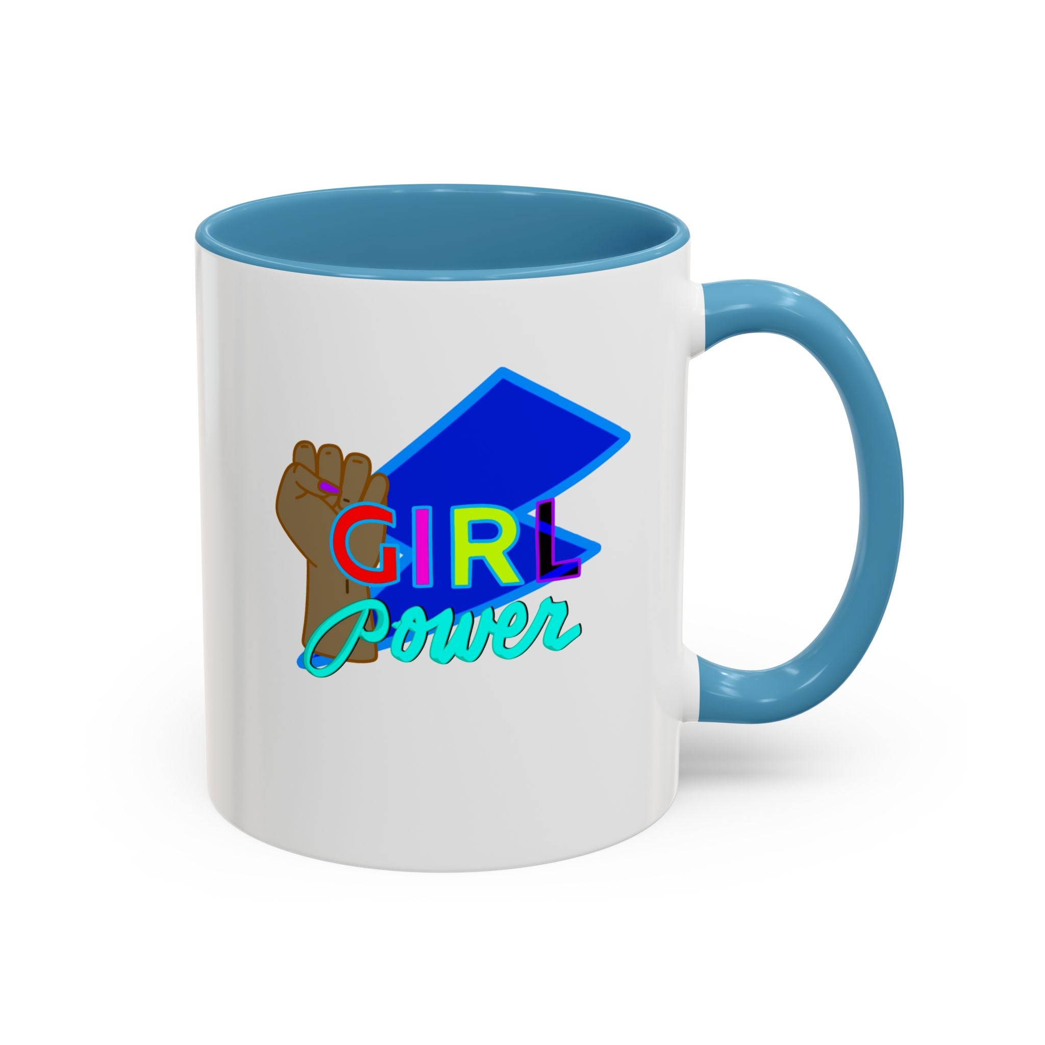 GIRL POWER Accent Coffee Mug (11 oz)