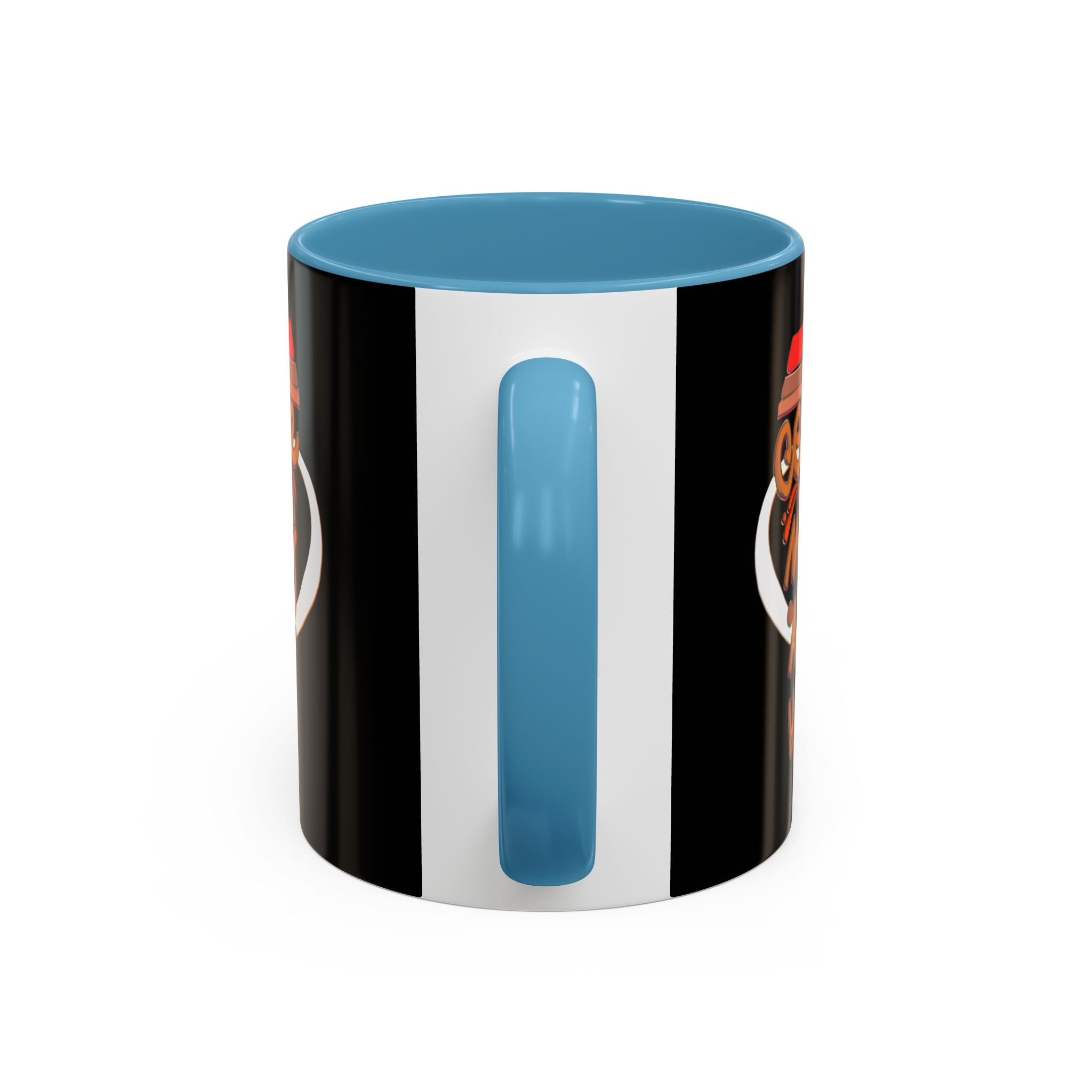 COFFEE MAKES ME HAPPY Hand-Drawn Design Accent Coffee Mug (11oz)