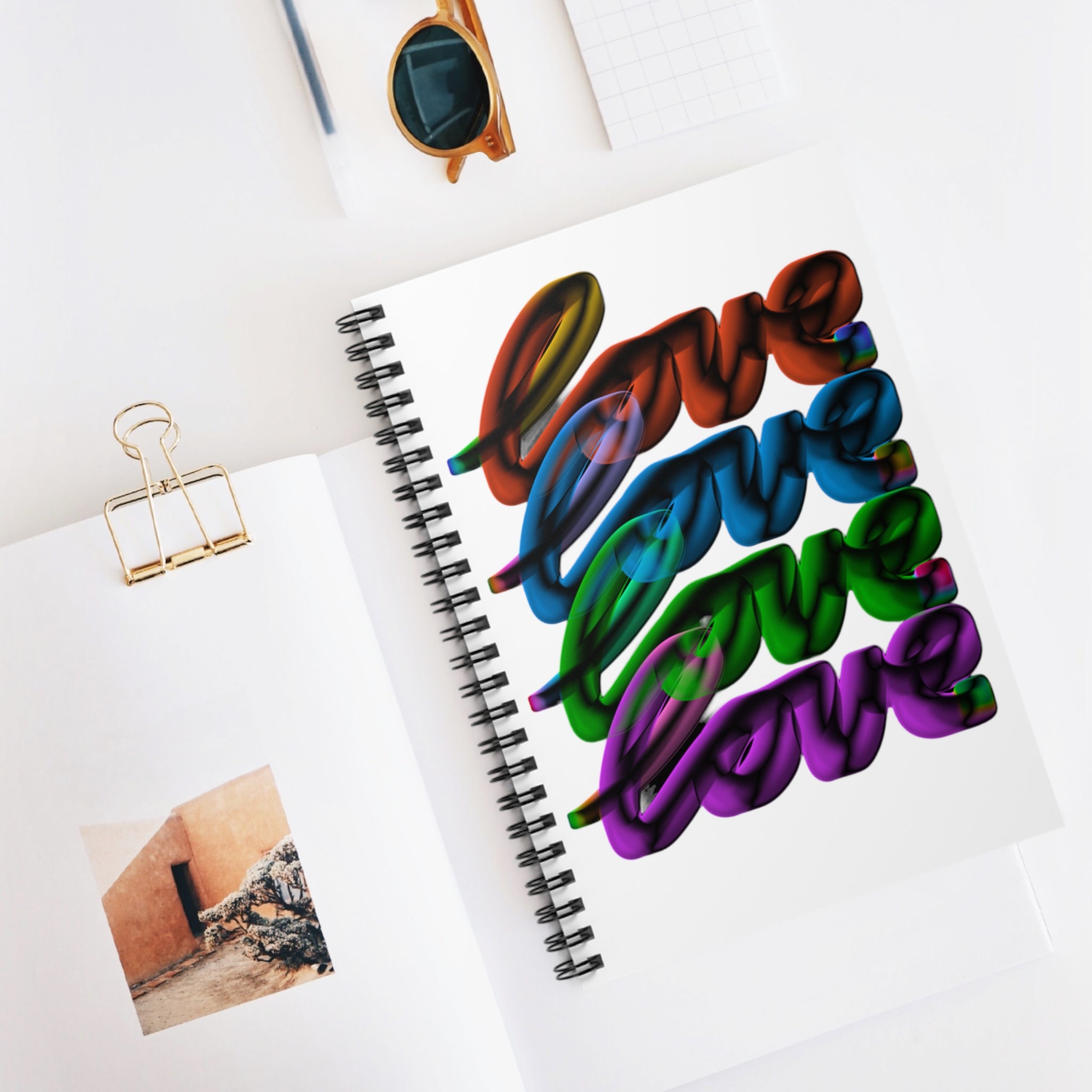 LOVE MULTI Spiral Notebook - Ruled Line