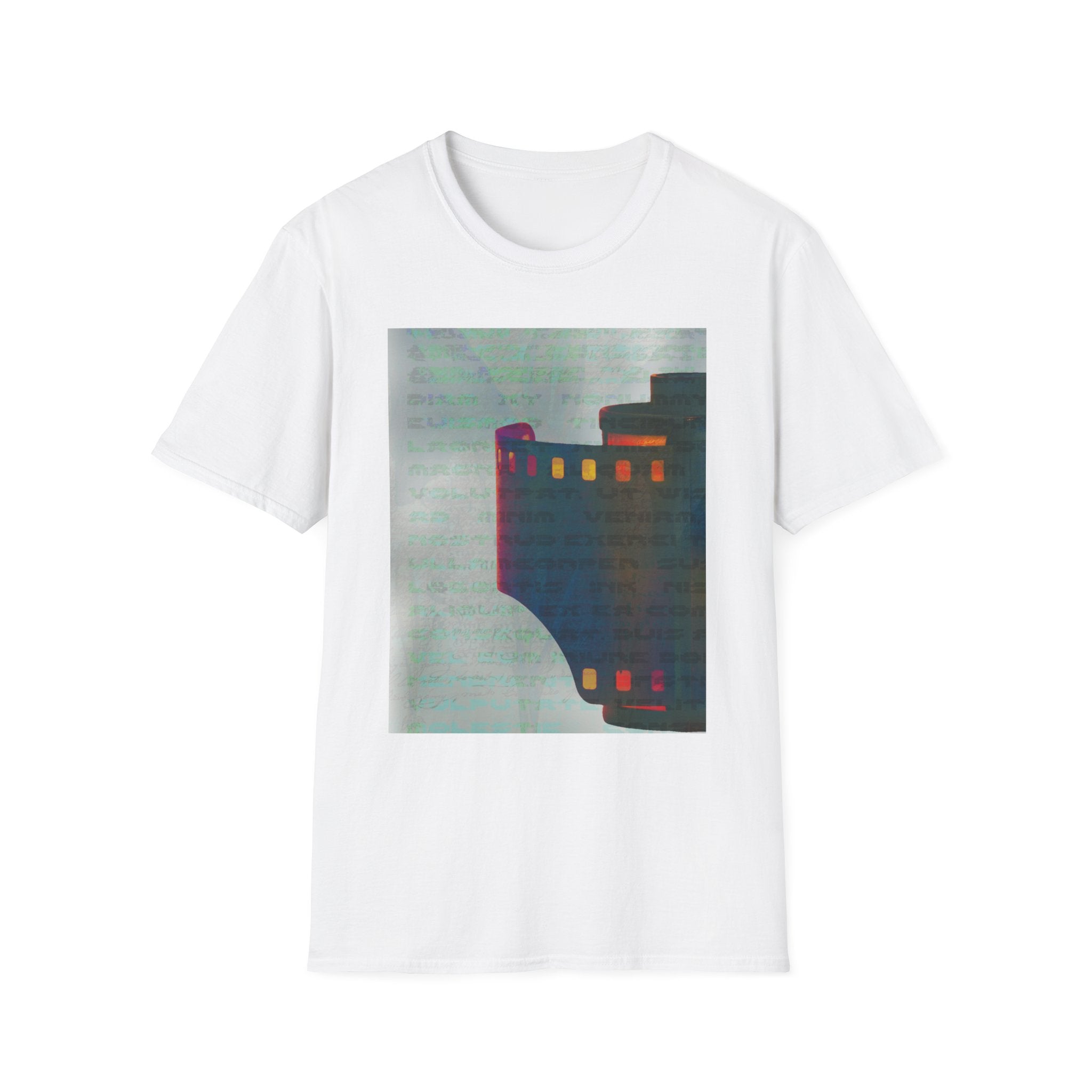 Artistic Unisex Softstyle T-Shirt - Modern Minimalist Design, Casual Wear, Everyday Top, Gift for Art Lovers, Unique Graphic Tee