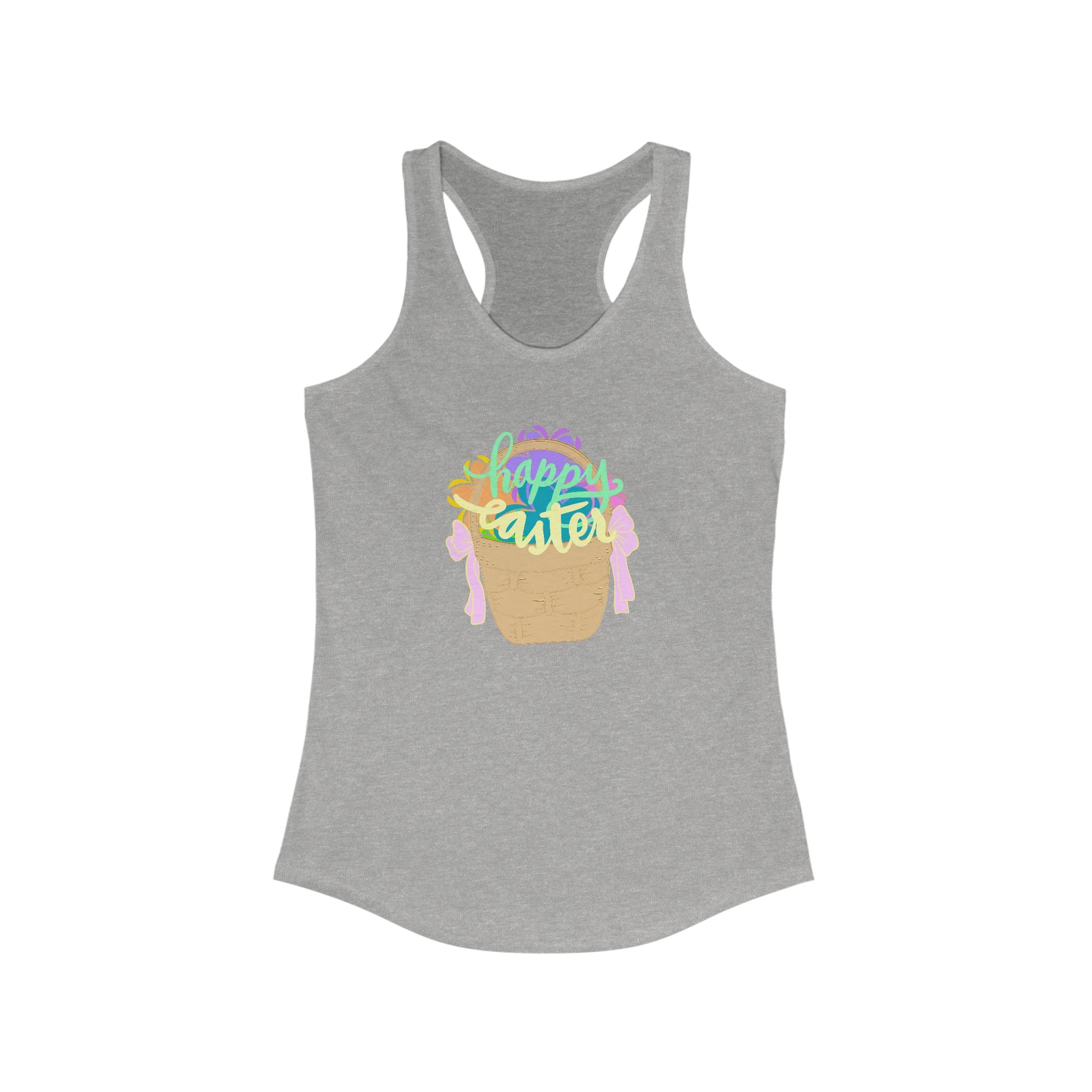 Easter Celebration Racerback Tank - Happy Easter Design