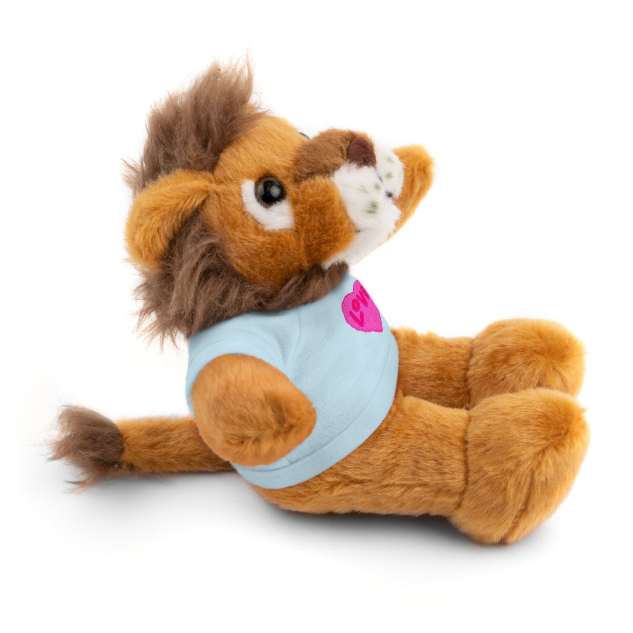 Love Bear Stuffed Animal in Custom Tee - Perfect Gift for Kids and Occasions