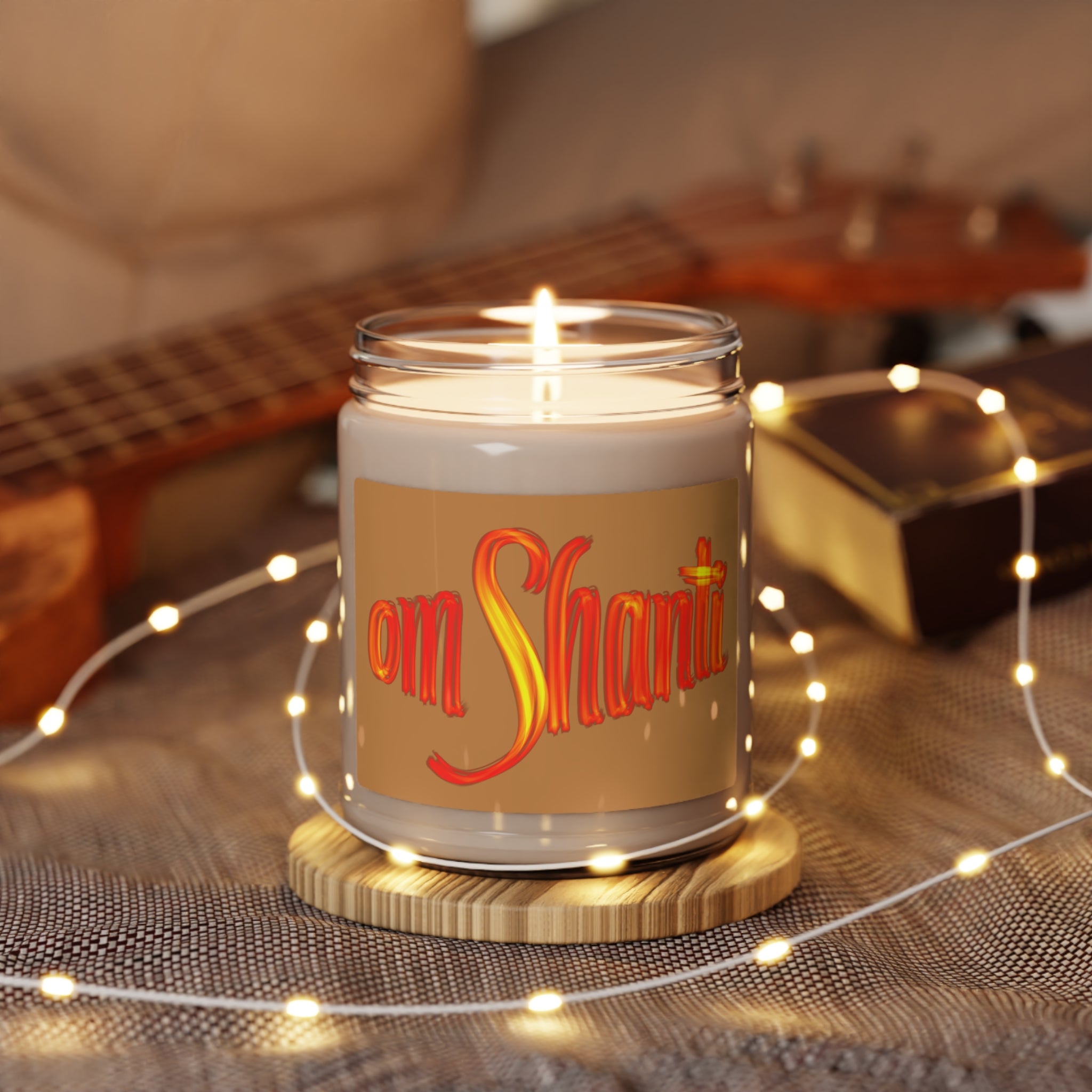 OM SHANTI Scented Soy Candle, 9oz