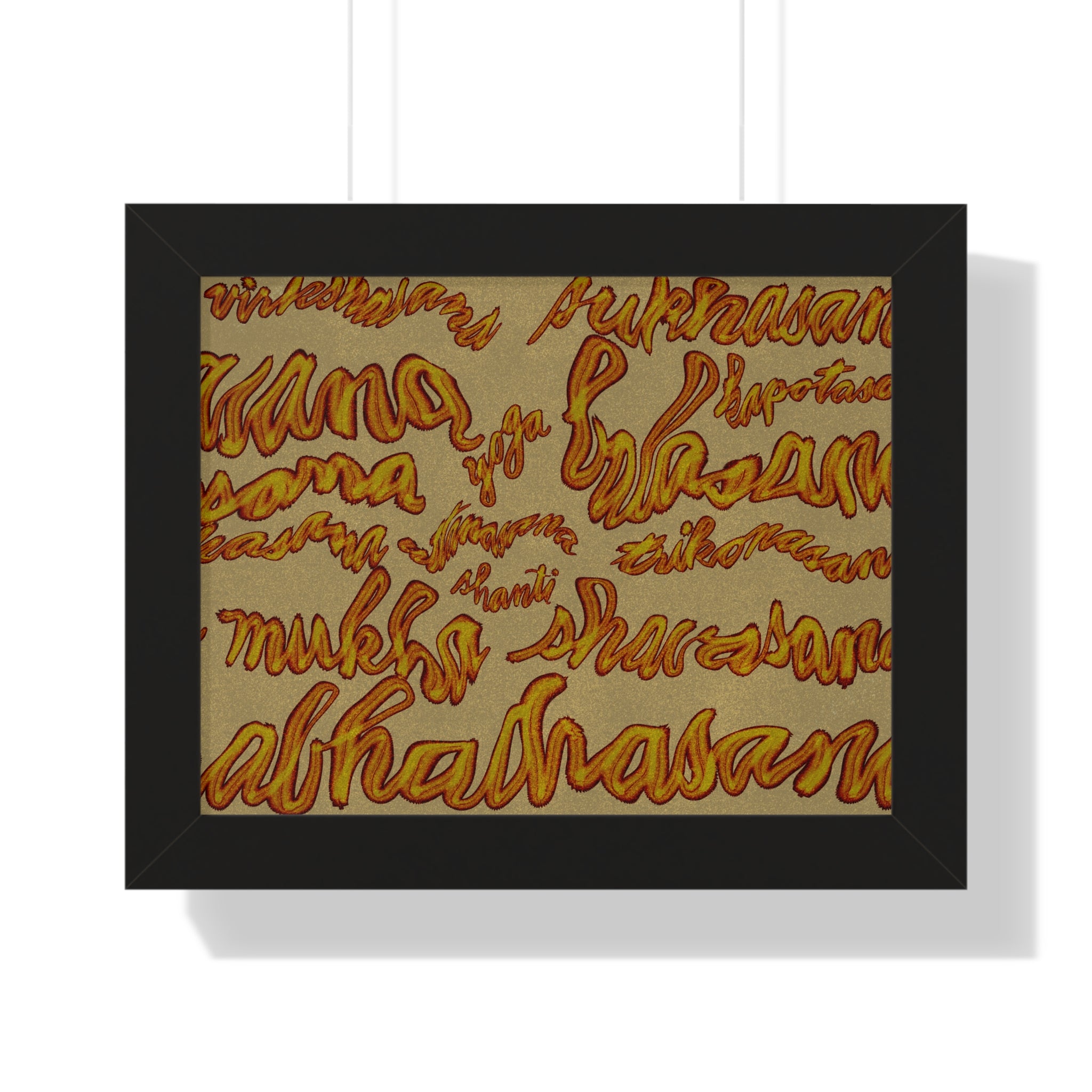 YOGA Framed Horizontal Poster